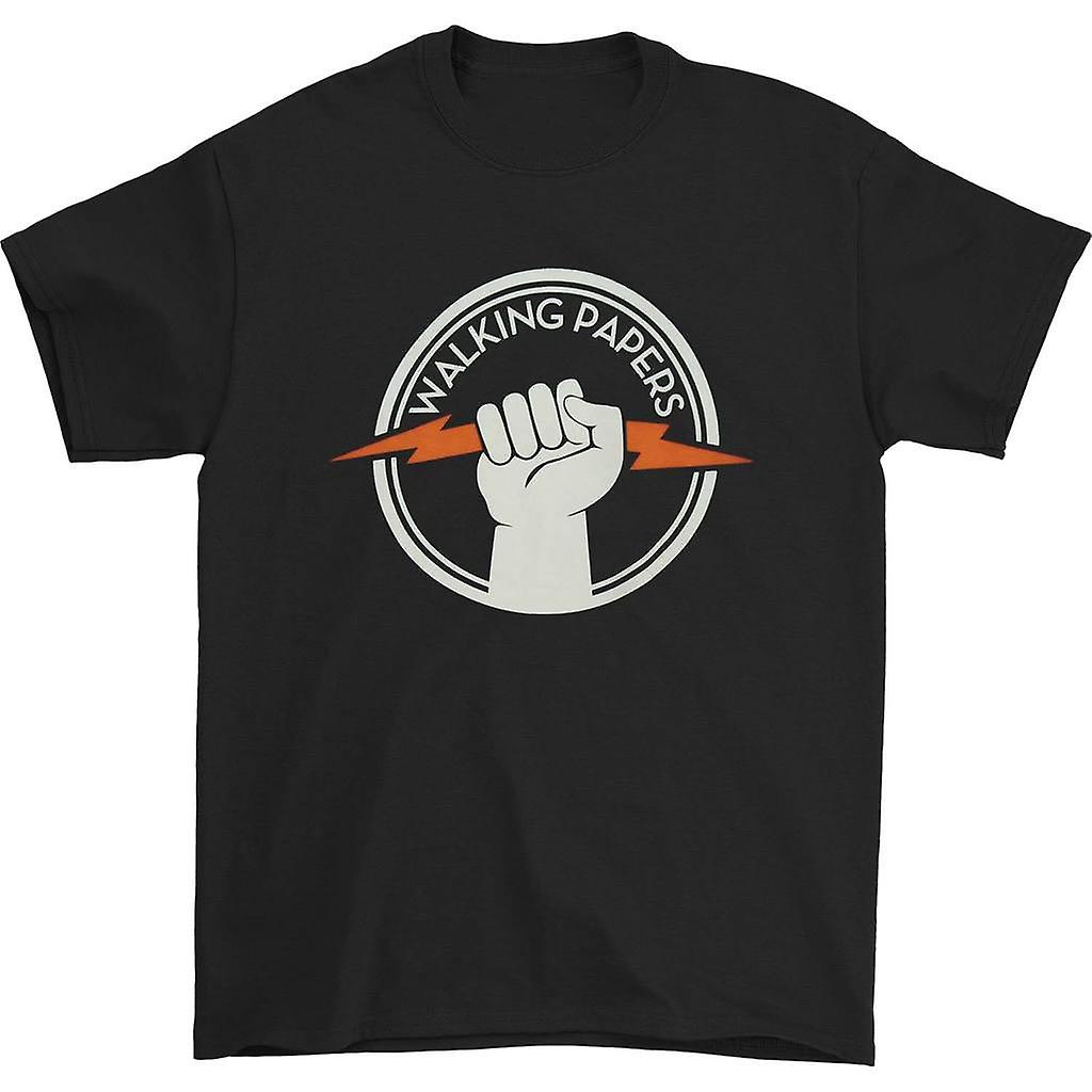 Foto 2 pulgar | Camiseta Rockinstone Walking Papers Lightning Bolt 180 G/m² - Venta Internacional.