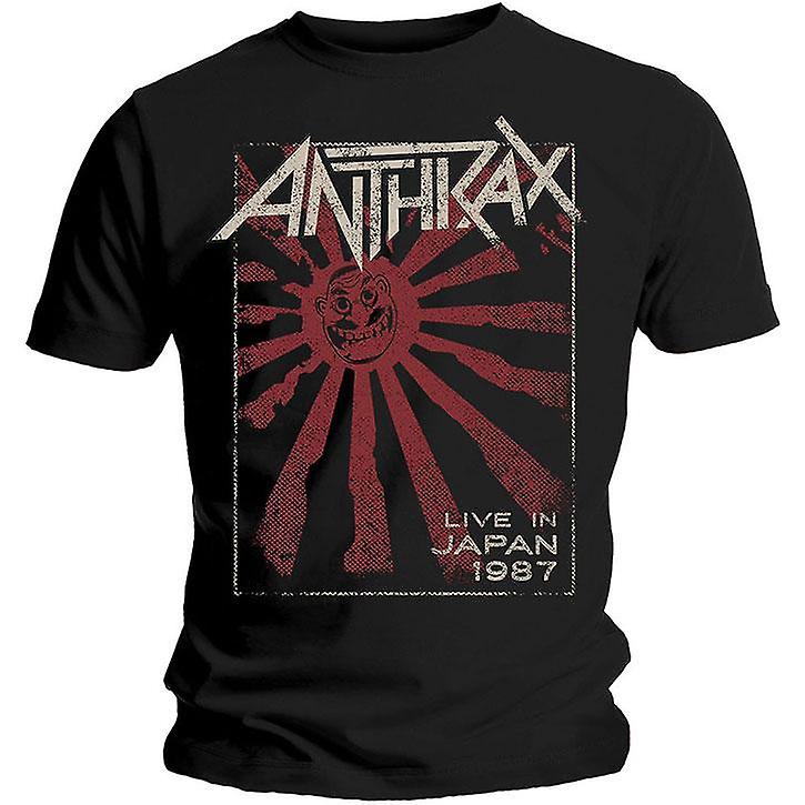 Foto 2 pulgar | Camiseta Rockinstone Anthrax Live In Japan 180 G/m², 100% Algodón - Venta Internacional.