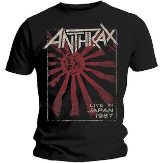 Foto 1 | Camiseta Rockinstone Anthrax Live In Japan 180 G/m², 100% Algodón - Venta Internacional.