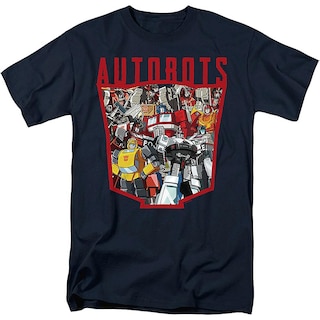 Foto 1 | Camiseta Rockinstone Autobots Logo Collage Transformers - Venta Internacional.
