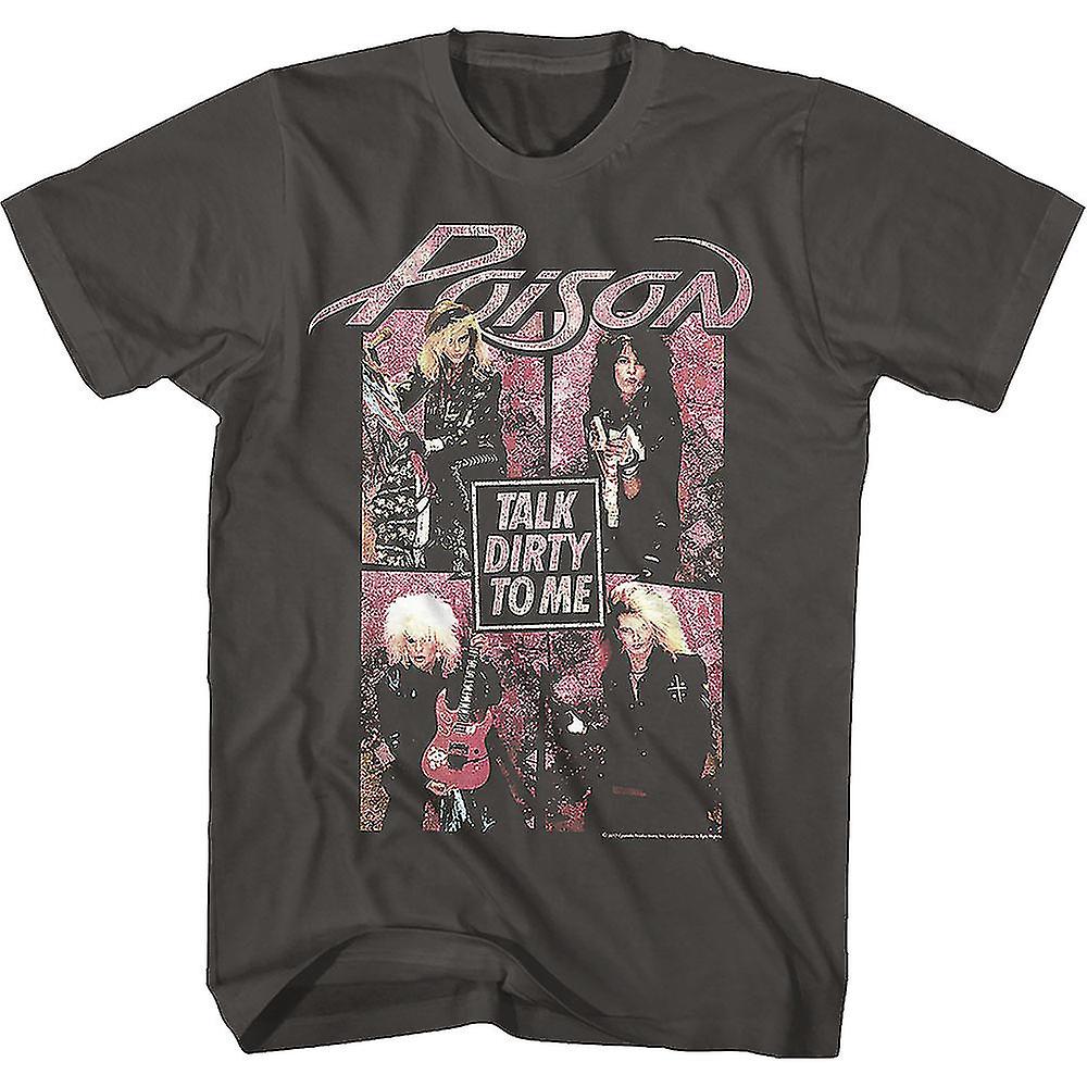 Foto 2 pulgar | Camiseta Rockinstone Vintage Talk Dirty To Me Poison - Venta Internacional.