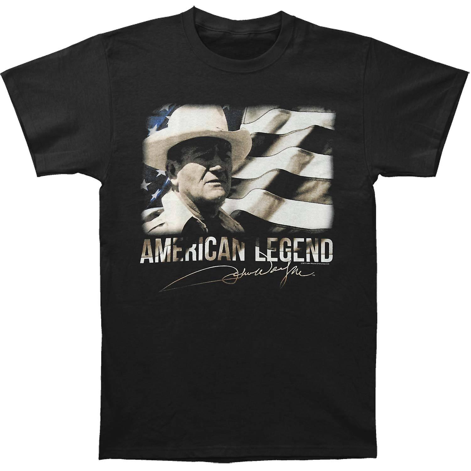 Foto 2 pulgar | Camiseta Rockinstone John Wayne American Legend Flag Photo &  - Venta Internacional.