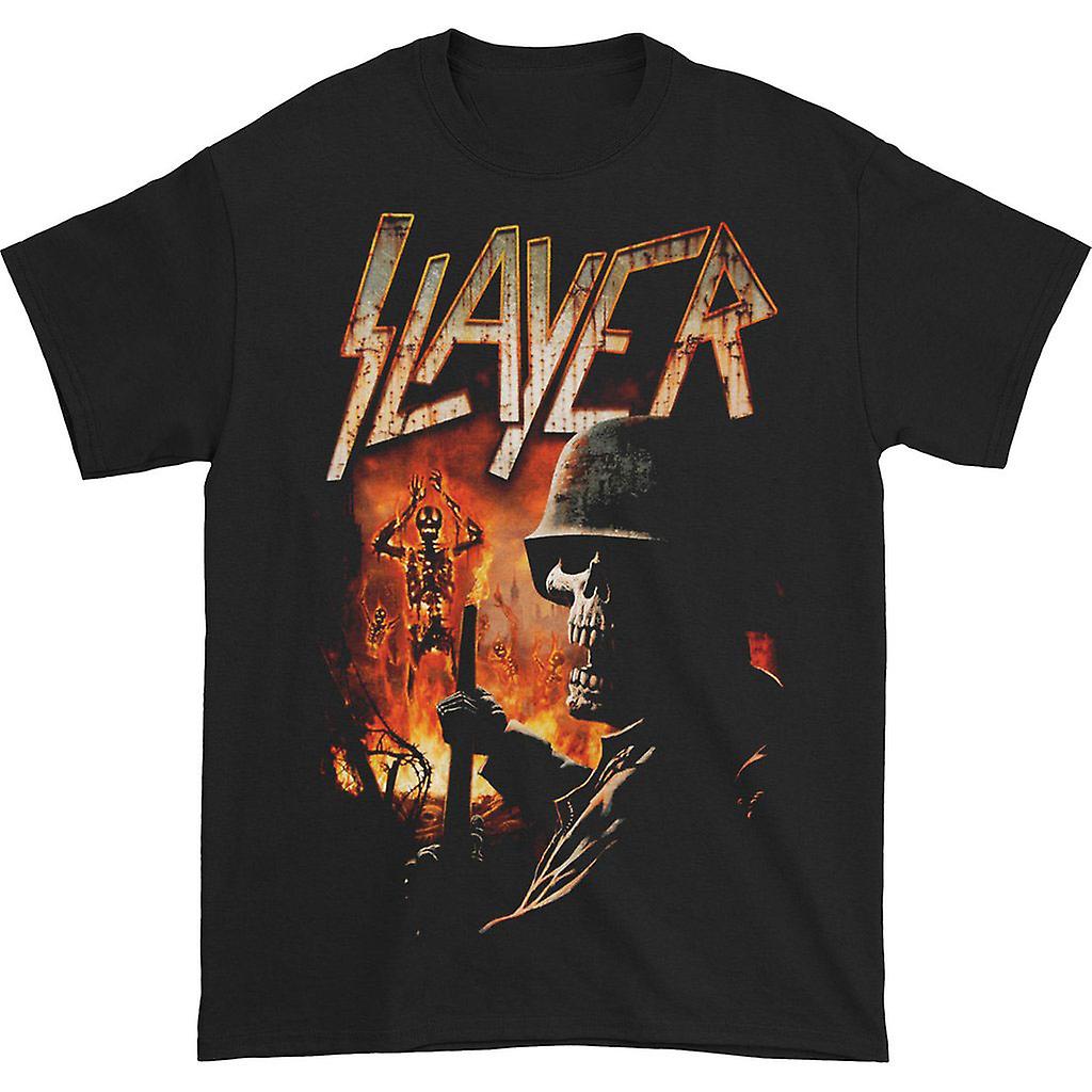 Foto 2 pulgar | Camiseta Rockinstone Slayer Torch 2015 Tour Para Hombre - Venta Internacional.