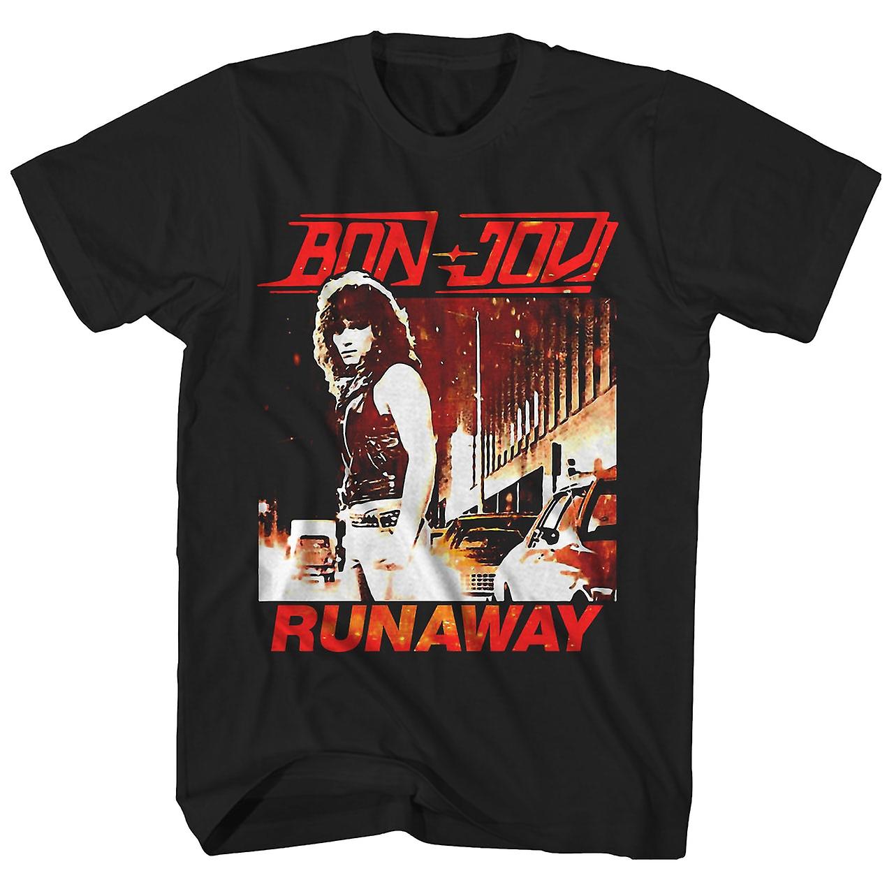 Foto 2 pulgar | Camiseta Bon Jovi Runaway & Album Art Para Hombre - Venta Internacional.