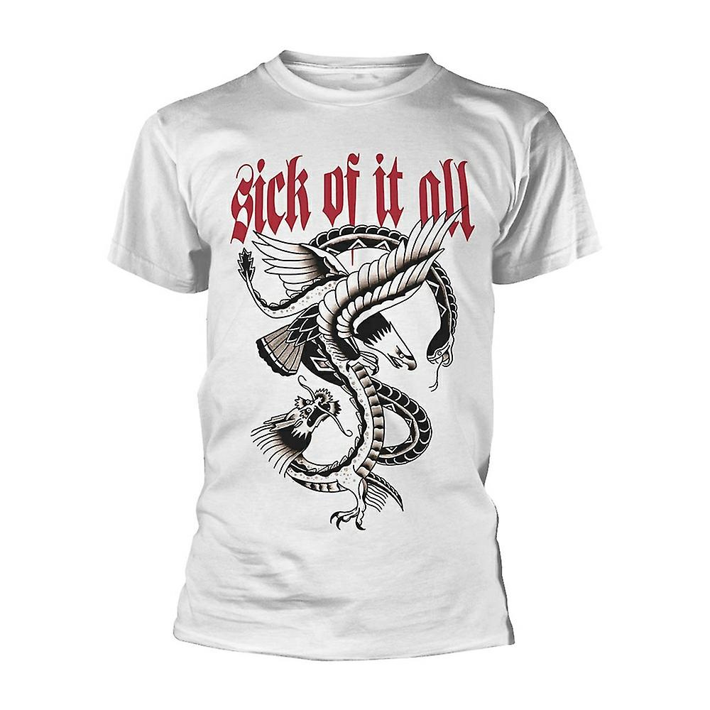 Foto 2 pulgar | Camiseta Sick Of It All Eagle Rockinstone 100% Algodón - Venta Internacional.