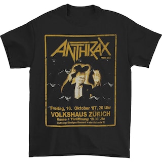 Foto 1 | Camiseta Rockinstone Anthrax Among The Living De Algodón De 180 G/m² - Venta Internacional.