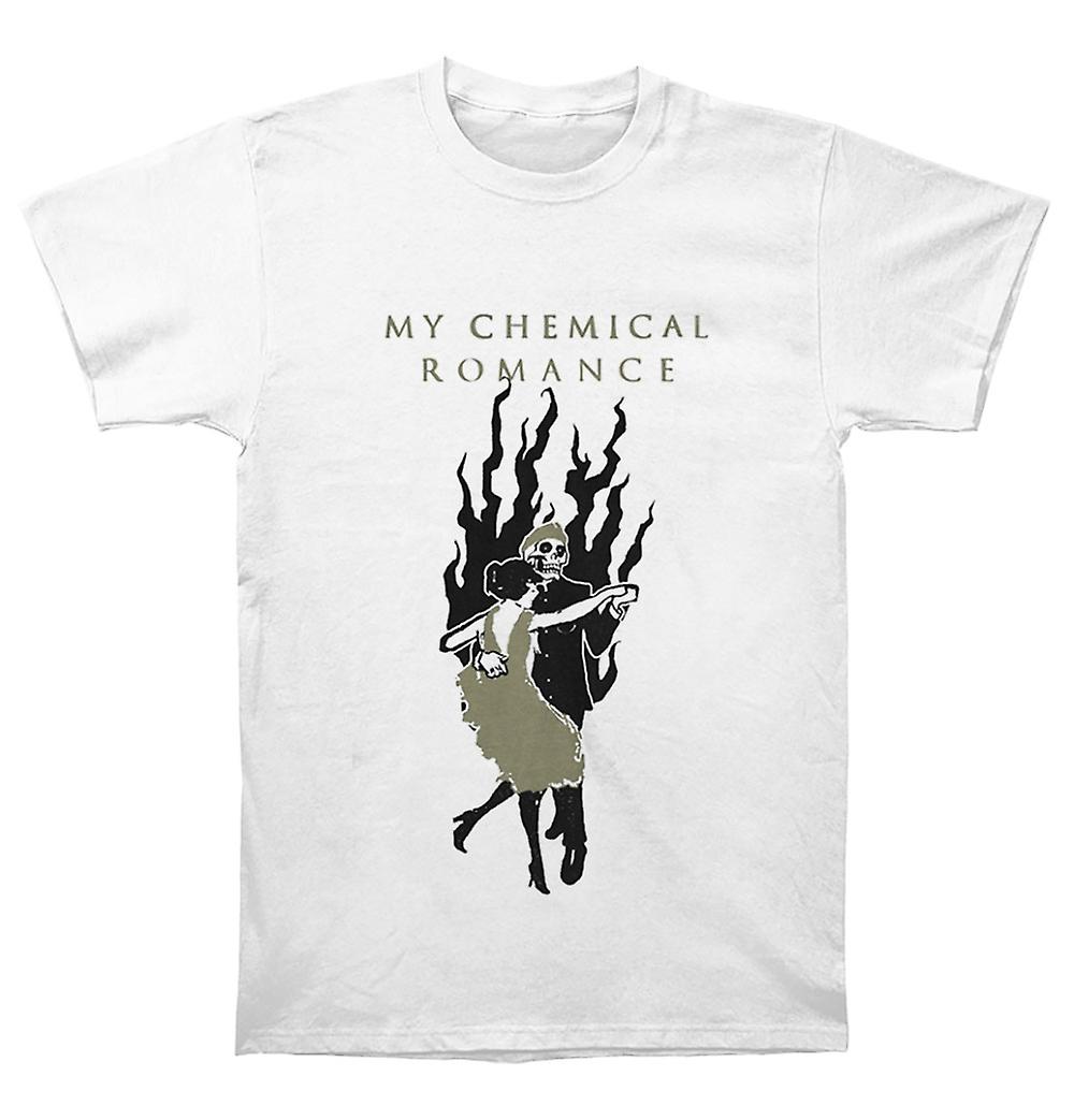 Foto 2 pulgar | Camiseta Rockinstone My Chemical Romance Military Ball Blanca - Venta Internacional.