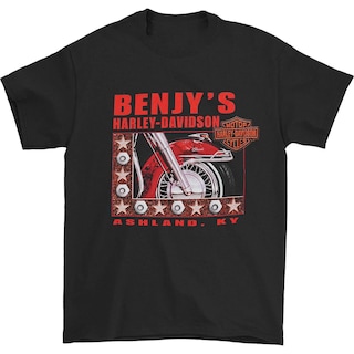 Foto 1 | Camiseta Harley Davidson Benjy's Motor Cycles Ashland Para Hombre - Venta Internacional.