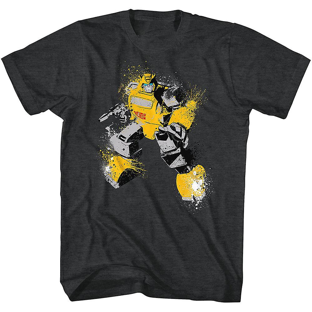 Foto 2 pulgar | Camiseta Rockinstone Bumblebee Paint Splatter Transformers - Venta Internacional.