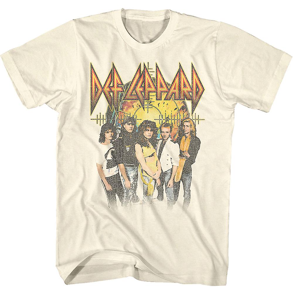 Foto 2 pulgar | Camiseta Rockinstone Pyromania Background Def Leppard - Venta Internacional.
