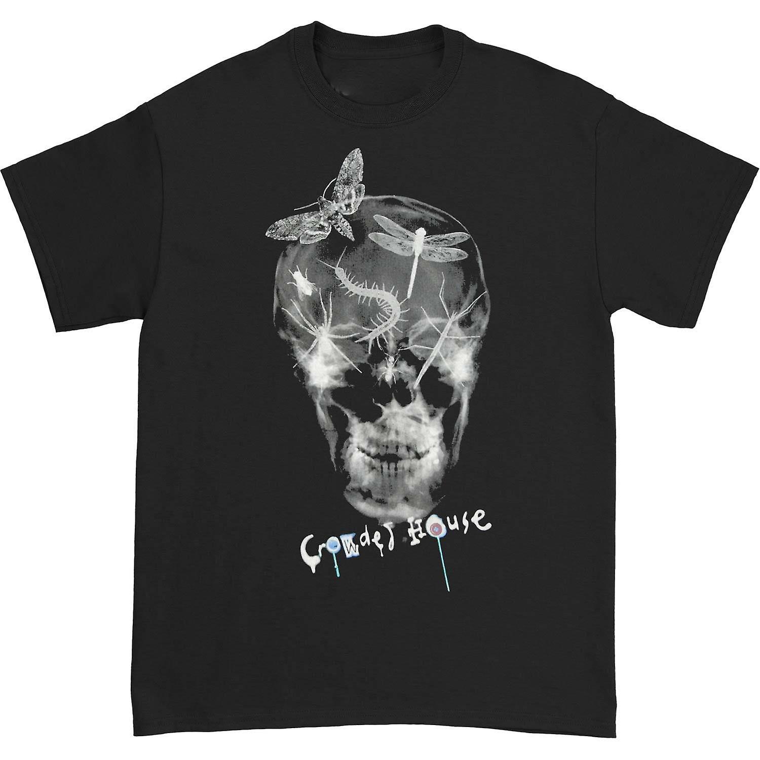 Foto 2 pulgar | Camiseta Crowded House Skull Rockinstone 100% Algodón - Venta Internacional.
