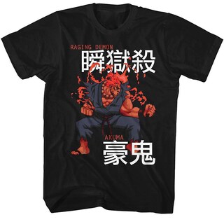 Foto 1 | Camiseta Rockinstone Street Fighter Akuma 100% Algodón - Venta Internacional.