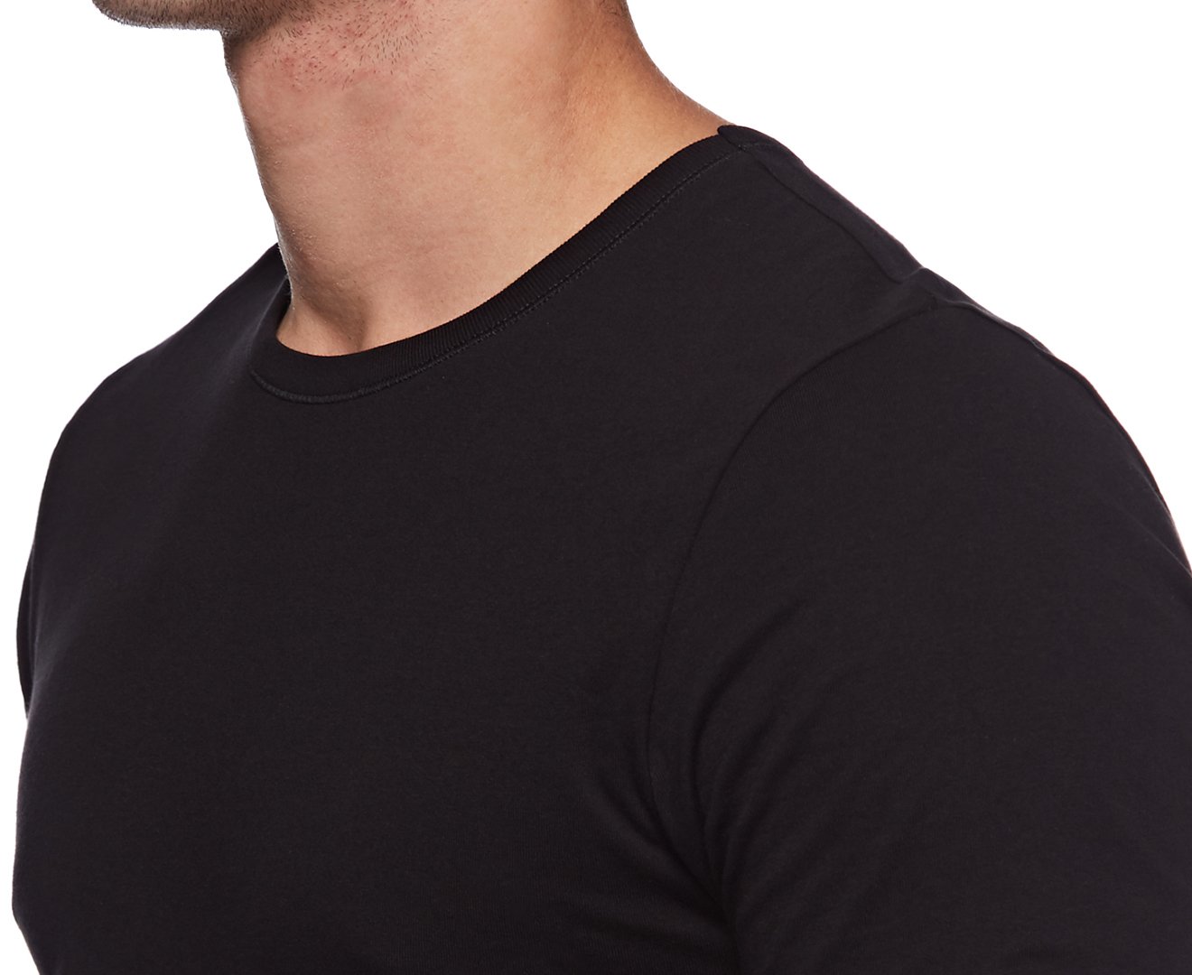 Foto 6 | Camiseta Hugo Boss Negra 3 Piezas para Hombre