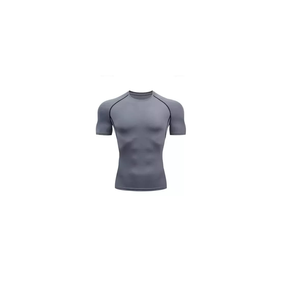 Playera Licra Deportiva Compresión  Manga Corta M Eo Safe Imports Esi-14382  Gris $409