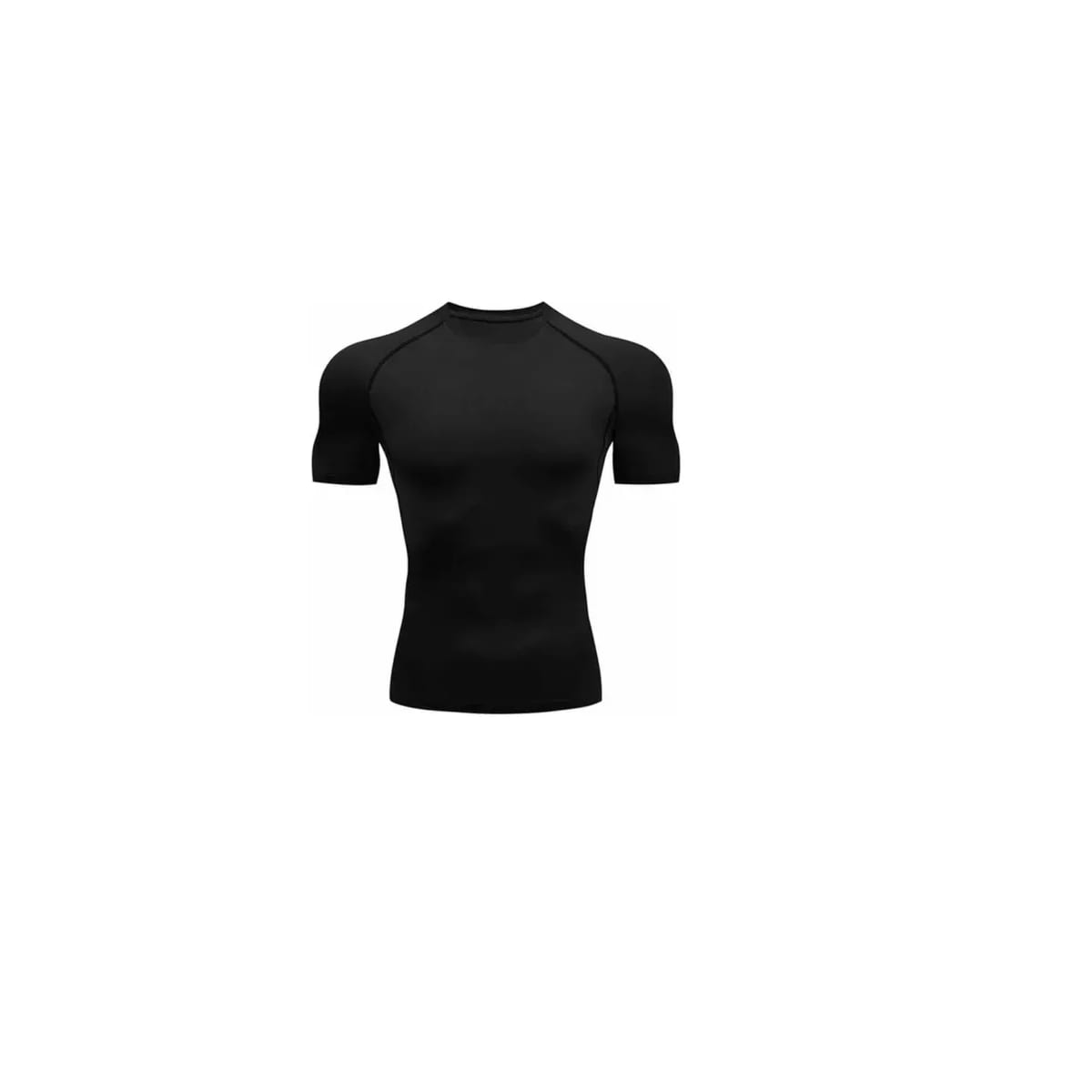 Playera Deportiva Compresión Manga Corta Eo Safe Imports Negra Elastano $409