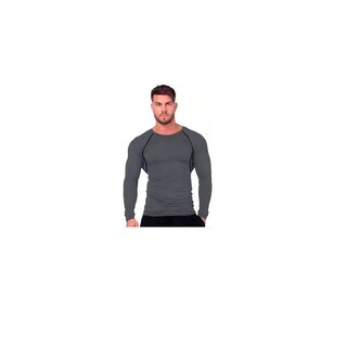 Foto 2 | Playera Licra Deportiva Secado Rápido De Compresión G Eo Safe Imports Esi-14386 Gris