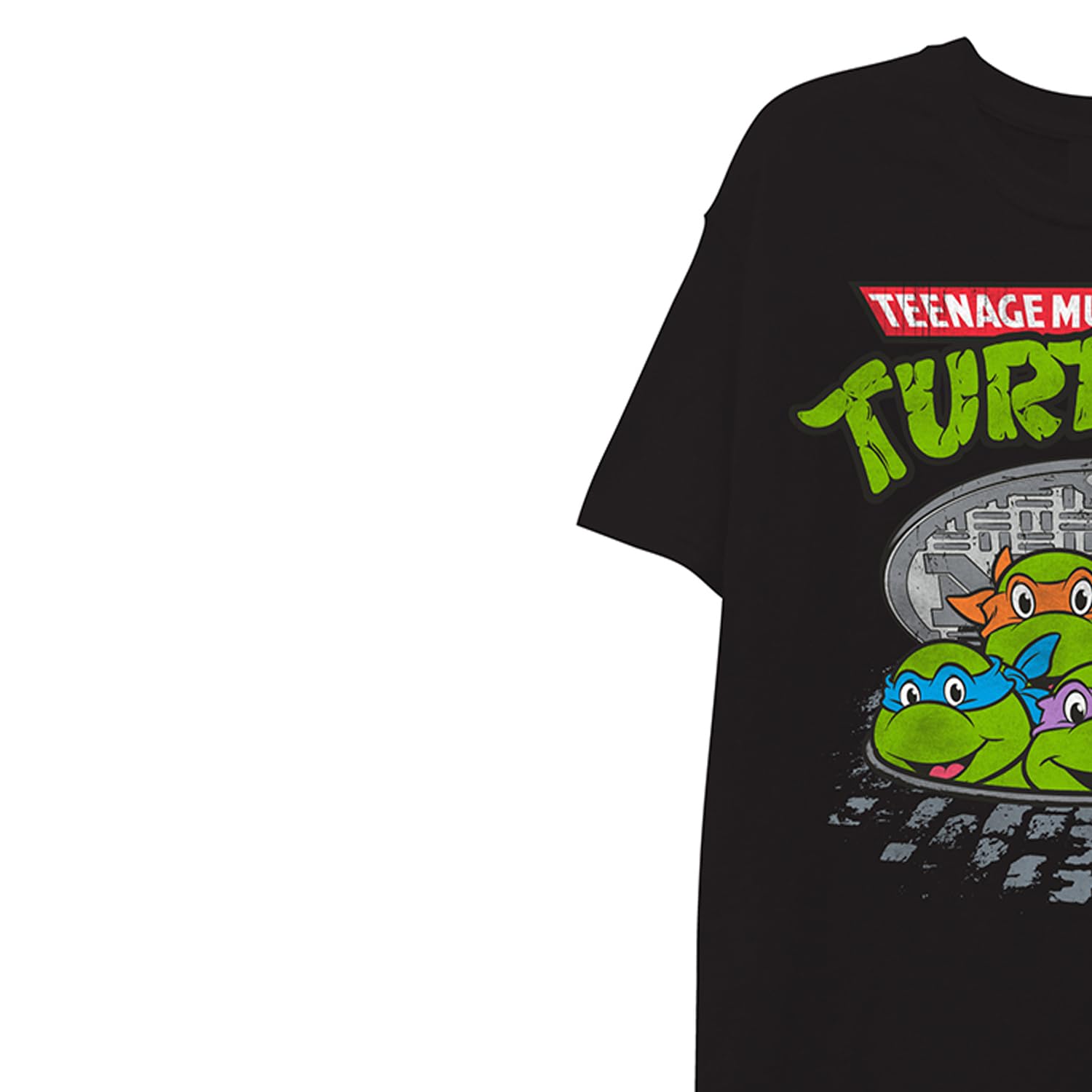 Foto 7 pulgar | Camiseta Teenage Mutant Ninja Turtles Sewer Group Para Hombre, Negra, Talla S - Venta Internacional.