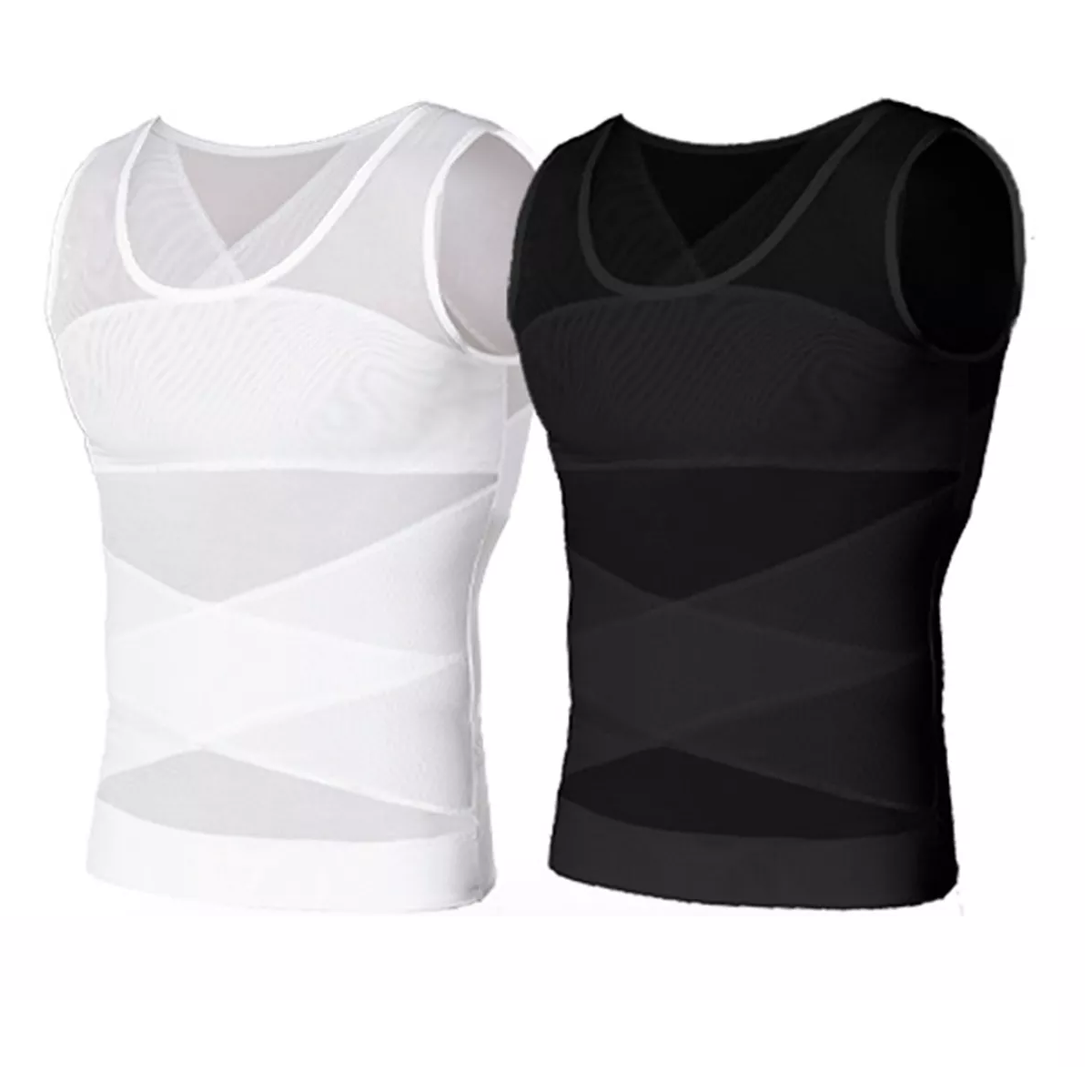 Foto 2 pulgar | 2pcs Ginecomastia Camisa Hombres Adelgazamiento Pecho Talla G Eo Safe Imports Esi-17081 Multicolor