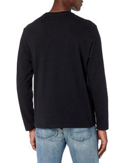 Foto 2 | Camiseta Amazon Essentials Manga Larga Negra para Hombre - Venta Internacional