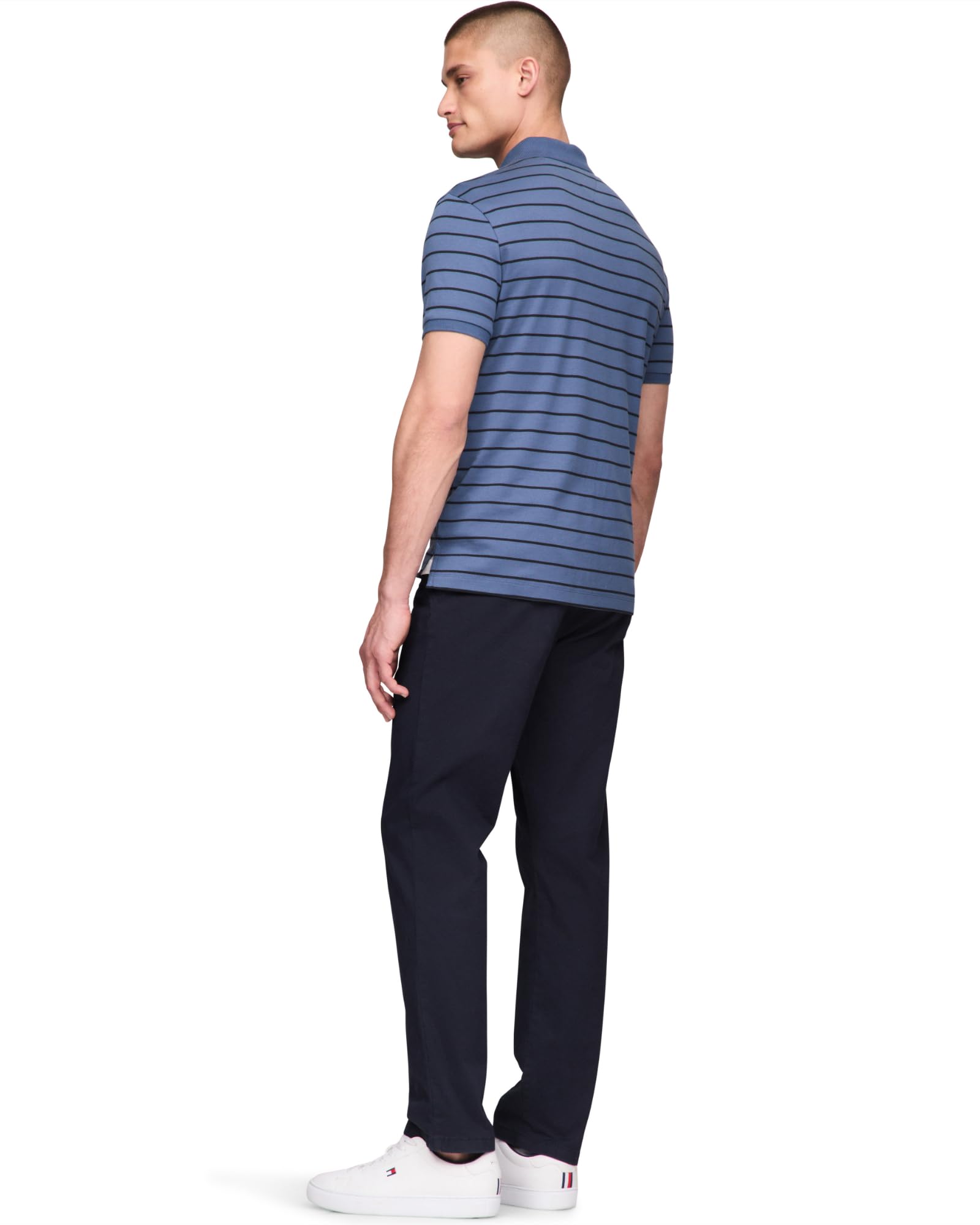 Foto 4 pulgar | Polo Tommy Hilfiger De Algodón Líquido De Corte Regular Para Hombre - Venta Internacional.