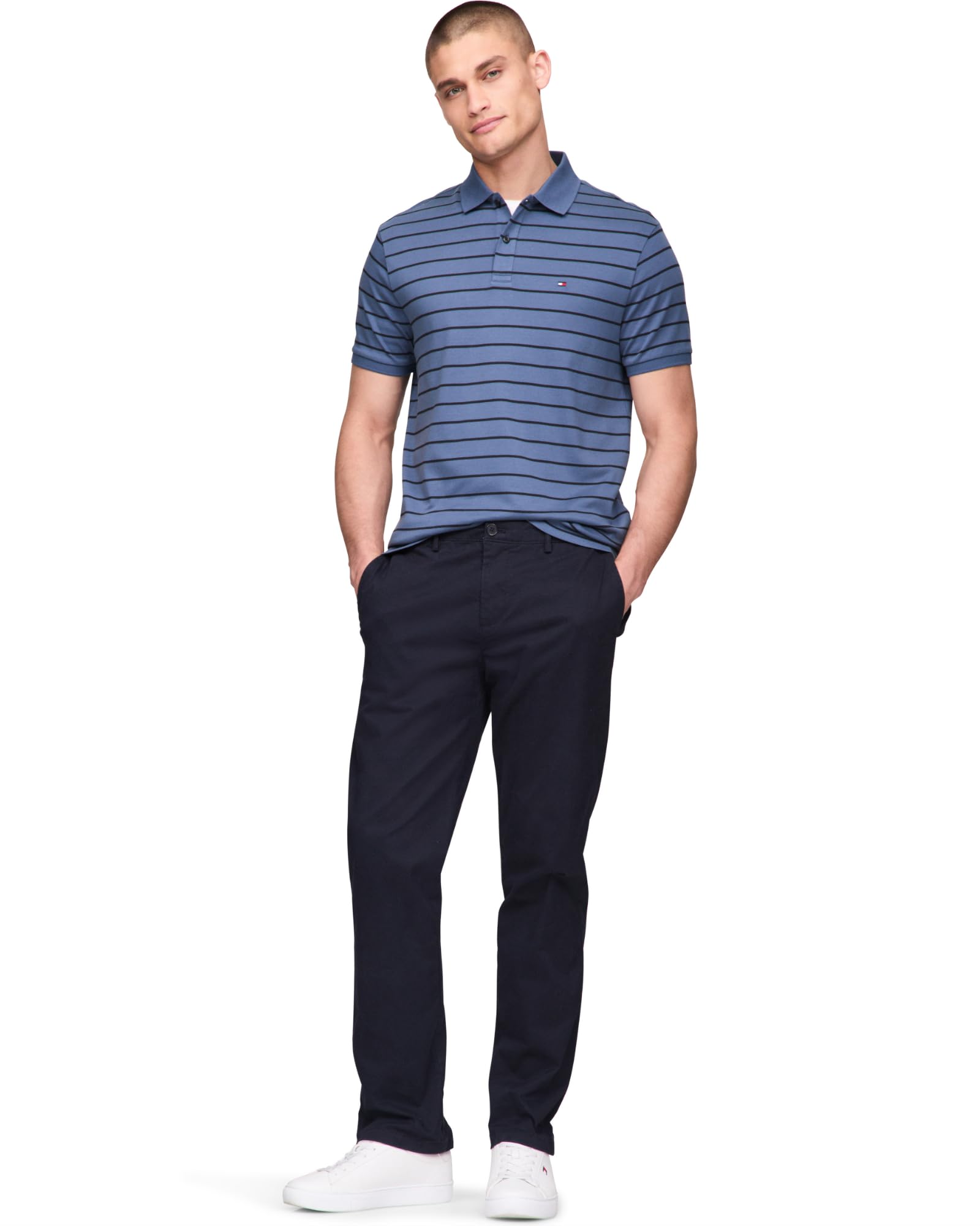 Foto 5 pulgar | Polo Tommy Hilfiger De Algodón Líquido De Corte Regular Para Hombre - Venta Internacional.
