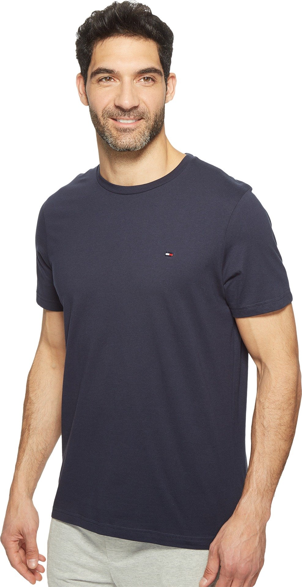 Foto 3 pulgar | Camiseta Tommy Hilfiger Core Flag Para Hombre, Cuello Redondo, Azul Marino Oscuro - Venta Internacional.