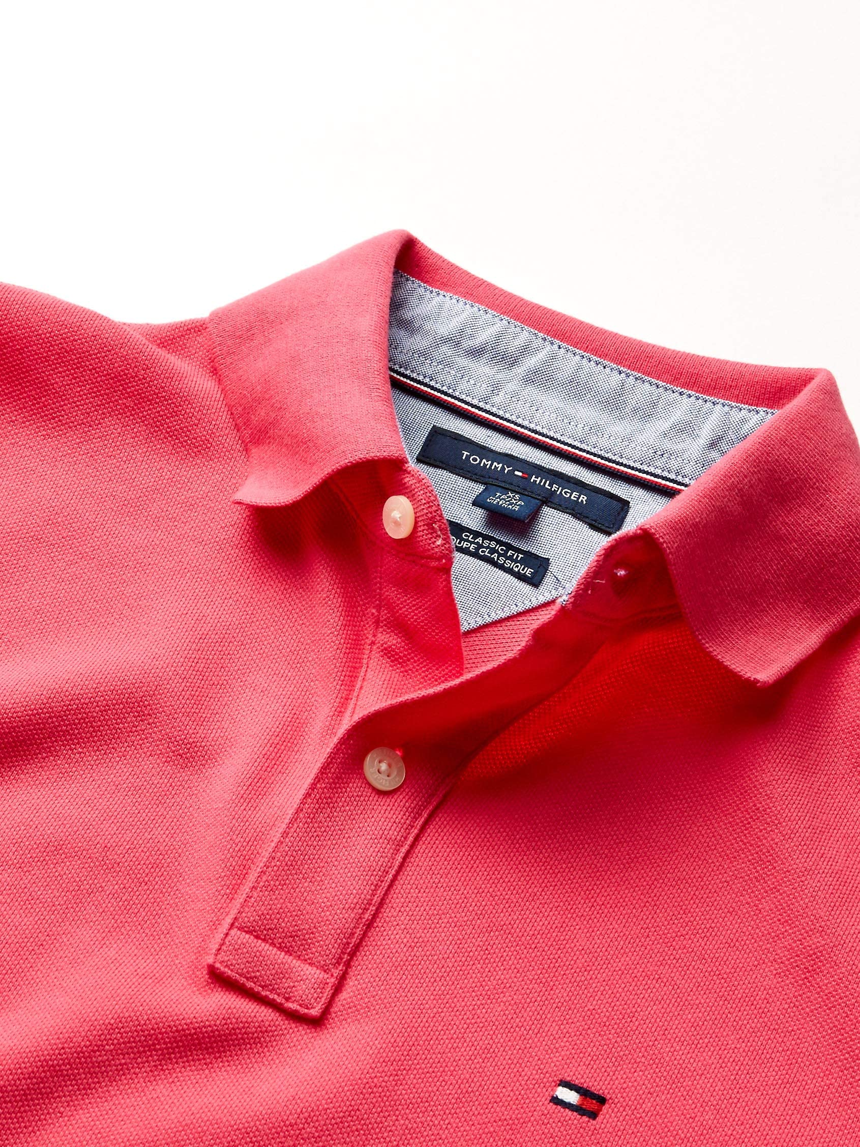 Foto 4 pulgar | Polo Tommy Hilfiger Para Hombre, Corte Clásico, Con Sorbete De Frambuesa - Venta Internacional.