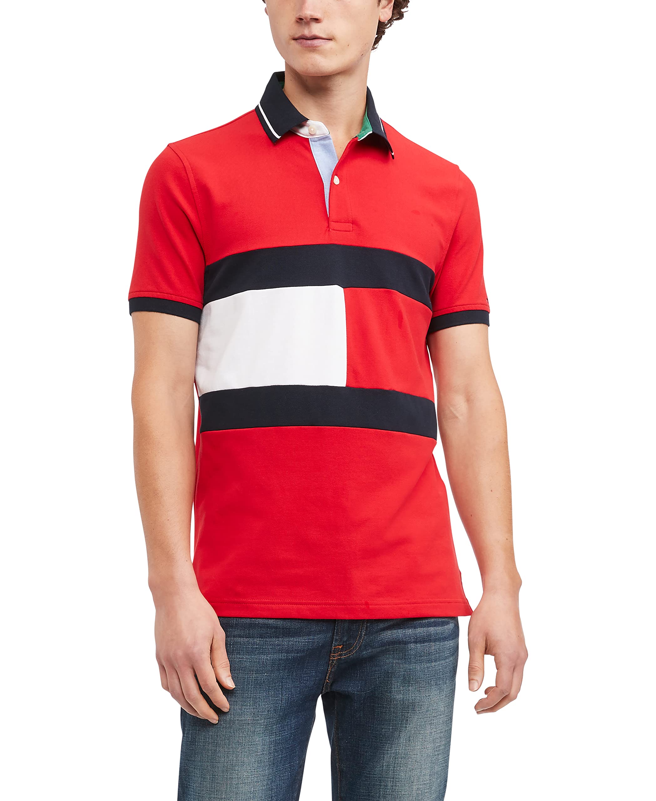 Foto 2 pulgar | Polo Tommy Hilfiger De Manga Corta De Piqué De Algodón Para Hombre - Venta Internacional.