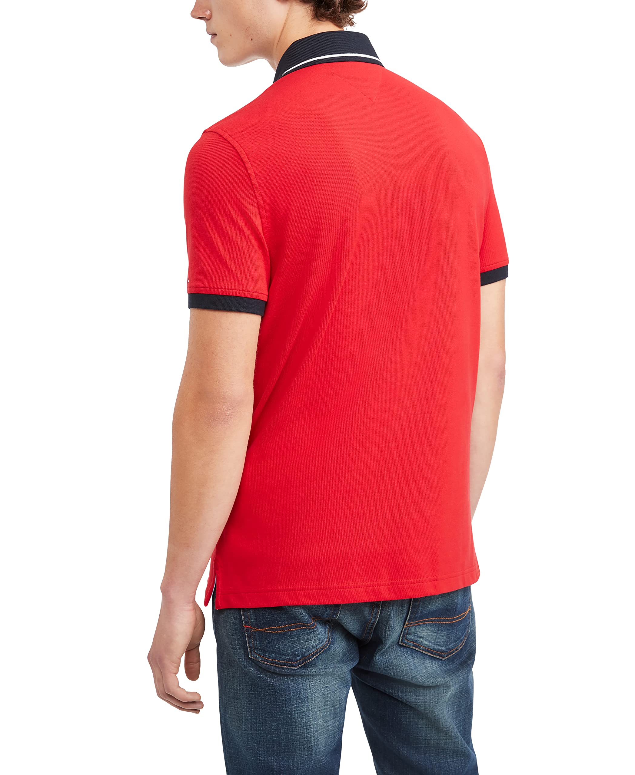 Foto 3 pulgar | Polo Tommy Hilfiger De Manga Corta De Piqué De Algodón Para Hombre - Venta Internacional.