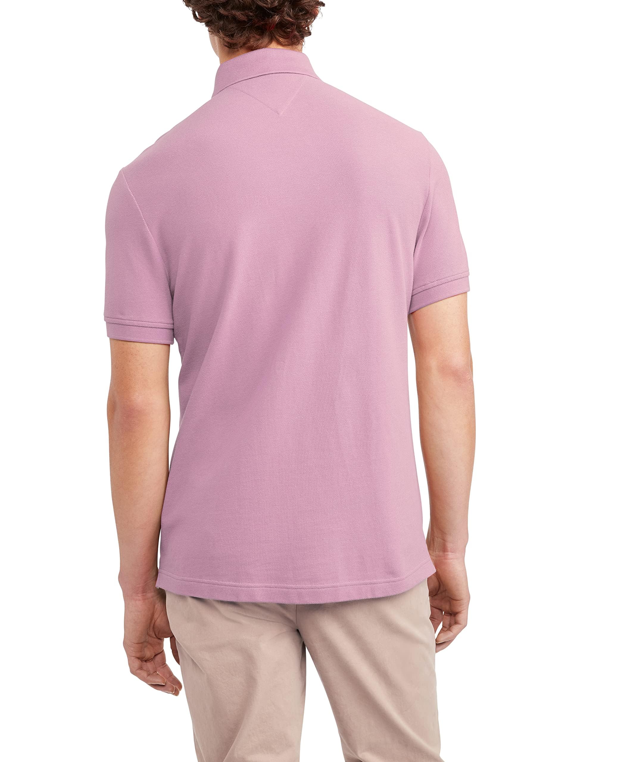 Foto 2 | Polo Tommy Hilfiger De Manga Corta, Corte Regular, Rosa - Venta Internacional.