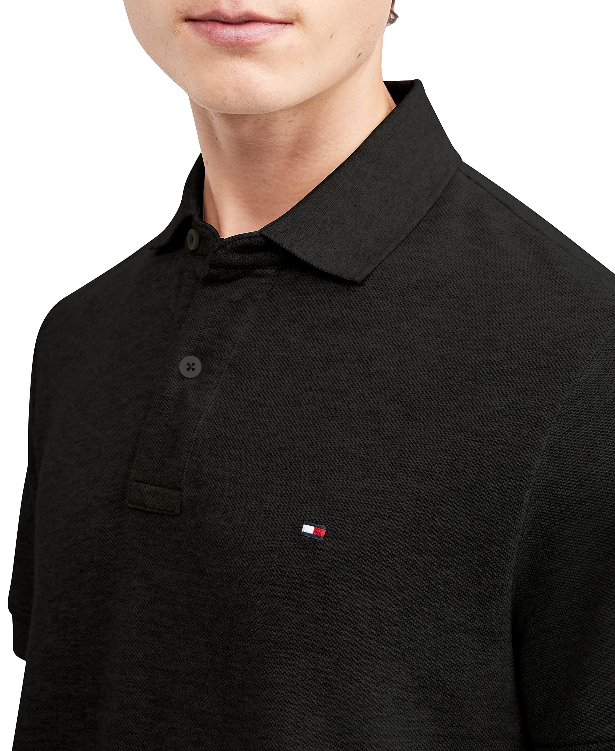 Foto 4 pulgar | Polo Tommy Hilfiger Classic Fit Para Hombre, Color Negro, Talla M - Venta Internacional.