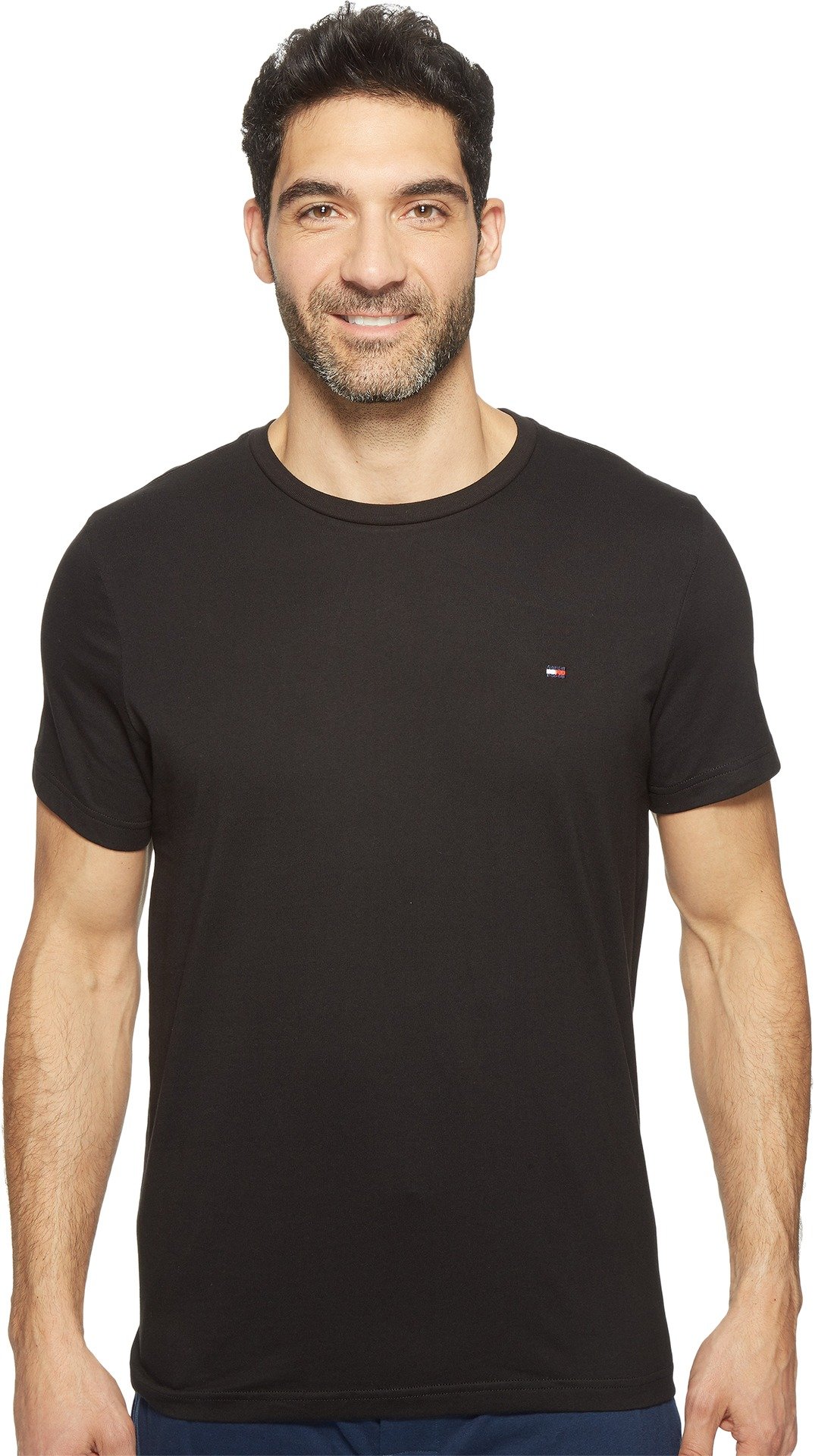 Foto 2 pulgar | Camiseta Tommy Hilfiger Core Flag Con Cuello Redondo Para Hombre, Color Negro - Venta Internacional.