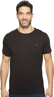 Foto 1 | Camiseta Tommy Hilfiger Core Flag Con Cuello Redondo Para Hombre, Color Negro - Venta Internacional.
