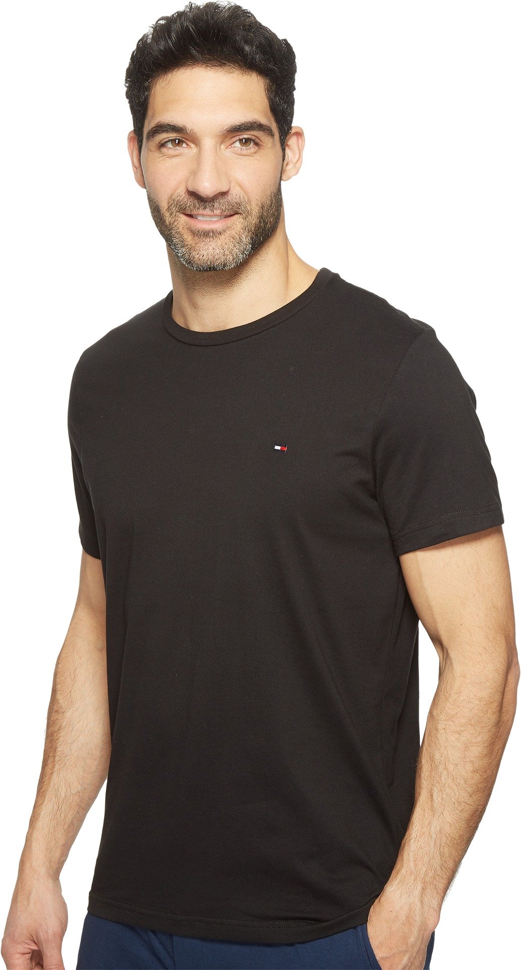 Foto 3 pulgar | Camiseta Tommy Hilfiger Core Flag Con Cuello Redondo Para Hombre, Color Negro - Venta Internacional.