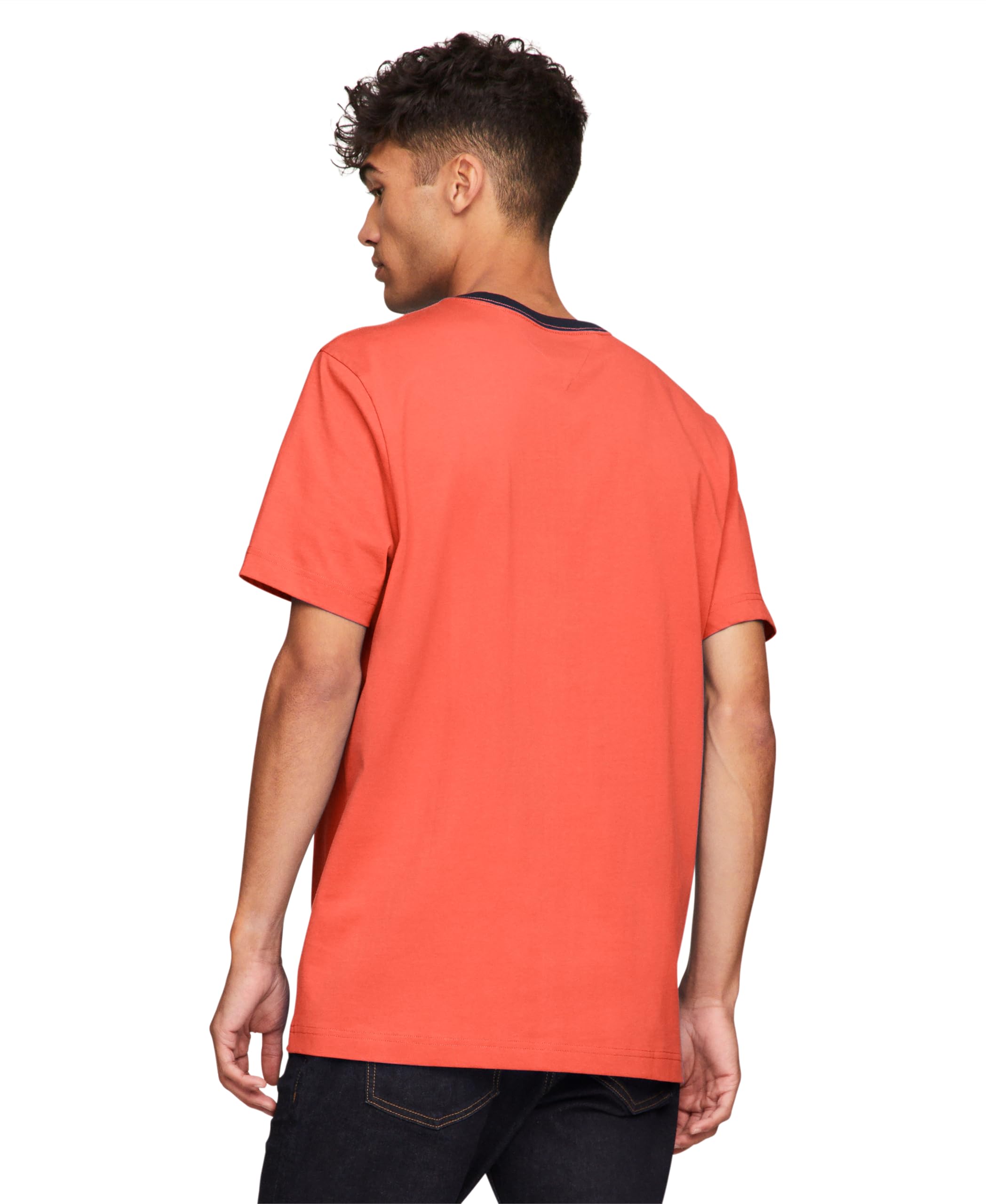 Foto 3 pulgar | Camiseta Tommy Hilfiger De Manga Corta Con Estampado De Rayas Exclusivas Para Hombre - Venta Internacional.