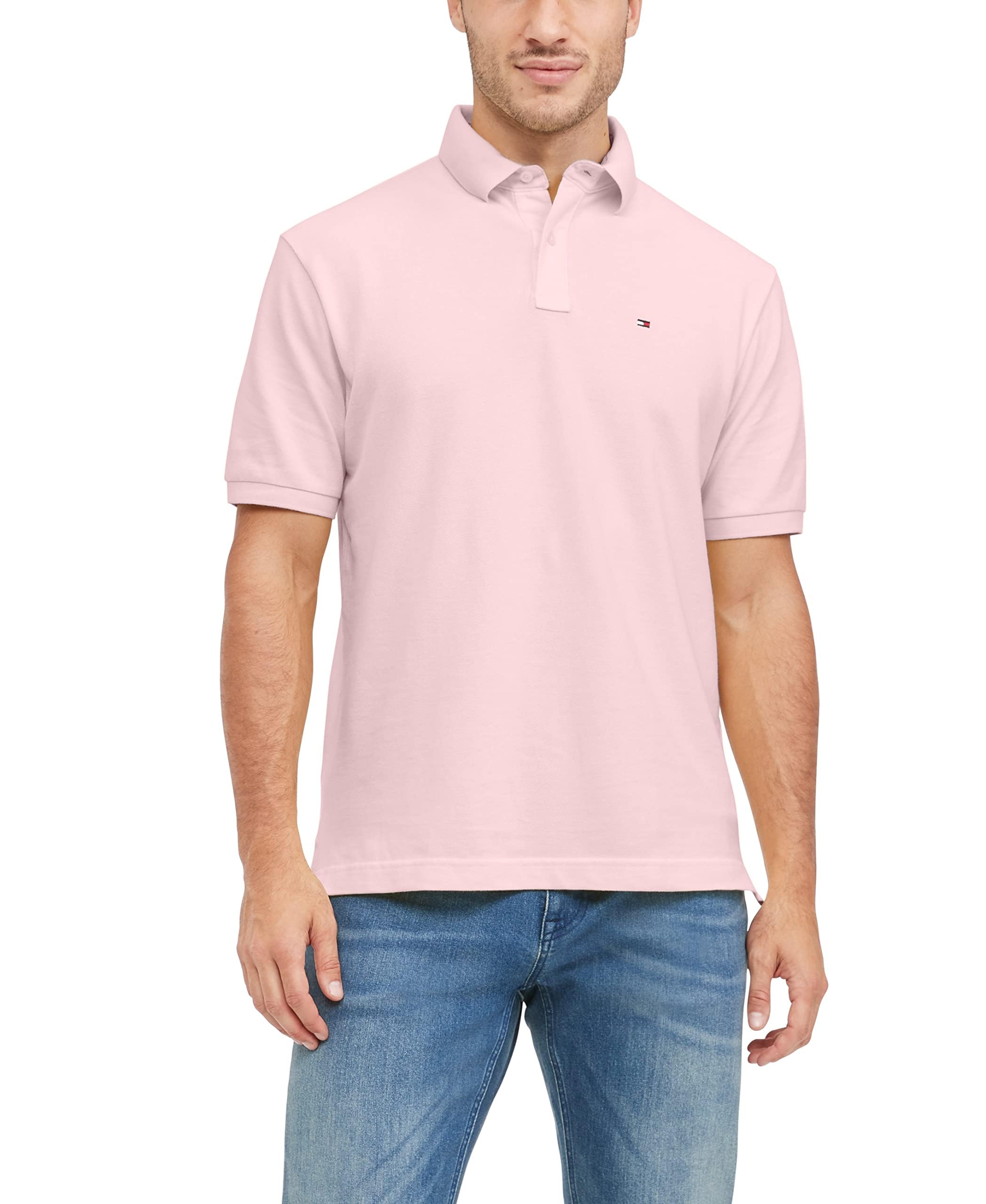 Foto 2 pulgar | Polo Tommy Hilfiger Classic Fit Para Hombre Pebble Pink - Venta Internacional.