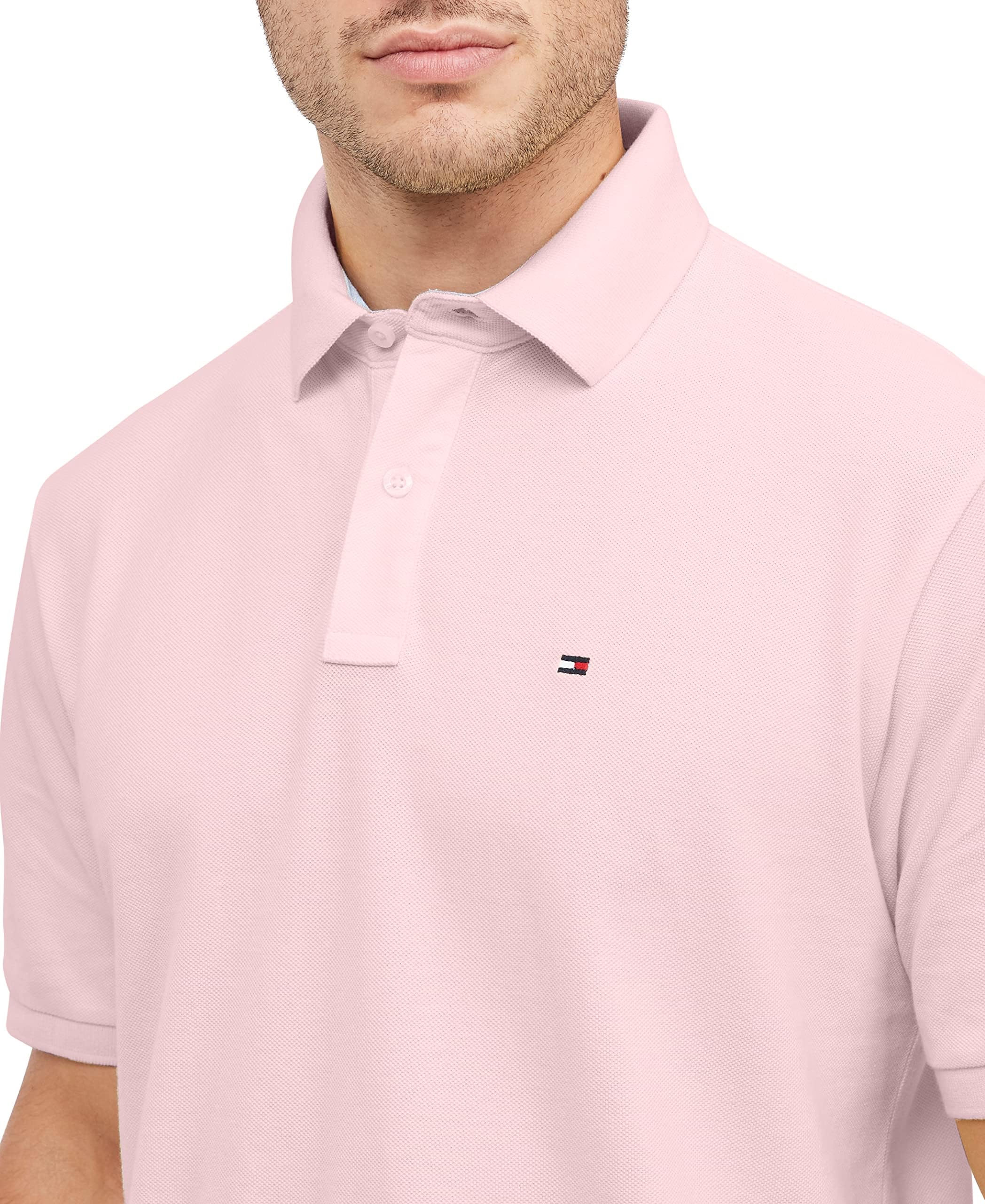 Foto 4 pulgar | Polo Tommy Hilfiger Classic Fit Para Hombre Pebble Pink - Venta Internacional.
