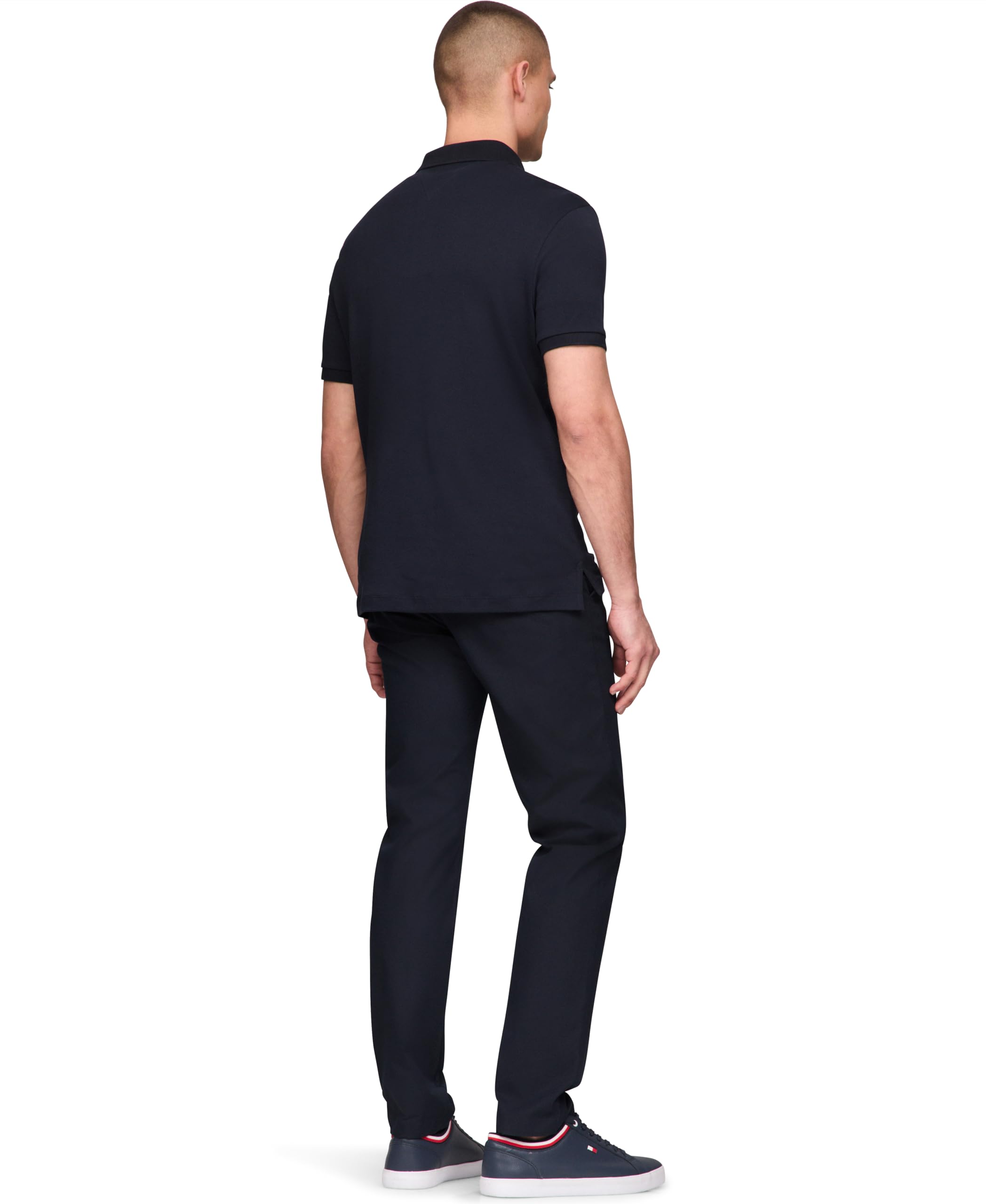 Foto 4 pulgar | Polo Tommy Hilfiger De Algodón Líquido De Corte Regular Para Hombre - Venta Internacional.