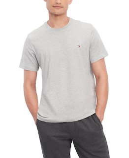 Foto 1 | Camiseta De Pijama Con Cuello Redondo Con La Bandera De Tommy Hilfiger Para Hombre, Color Gris - Venta Internacional.