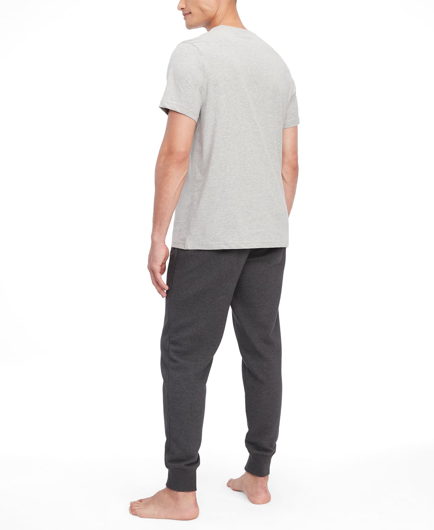 Foto 2 | Camiseta De Pijama Con Cuello Redondo Con La Bandera De Tommy Hilfiger Para Hombre, Color Gris - Venta Internacional.
