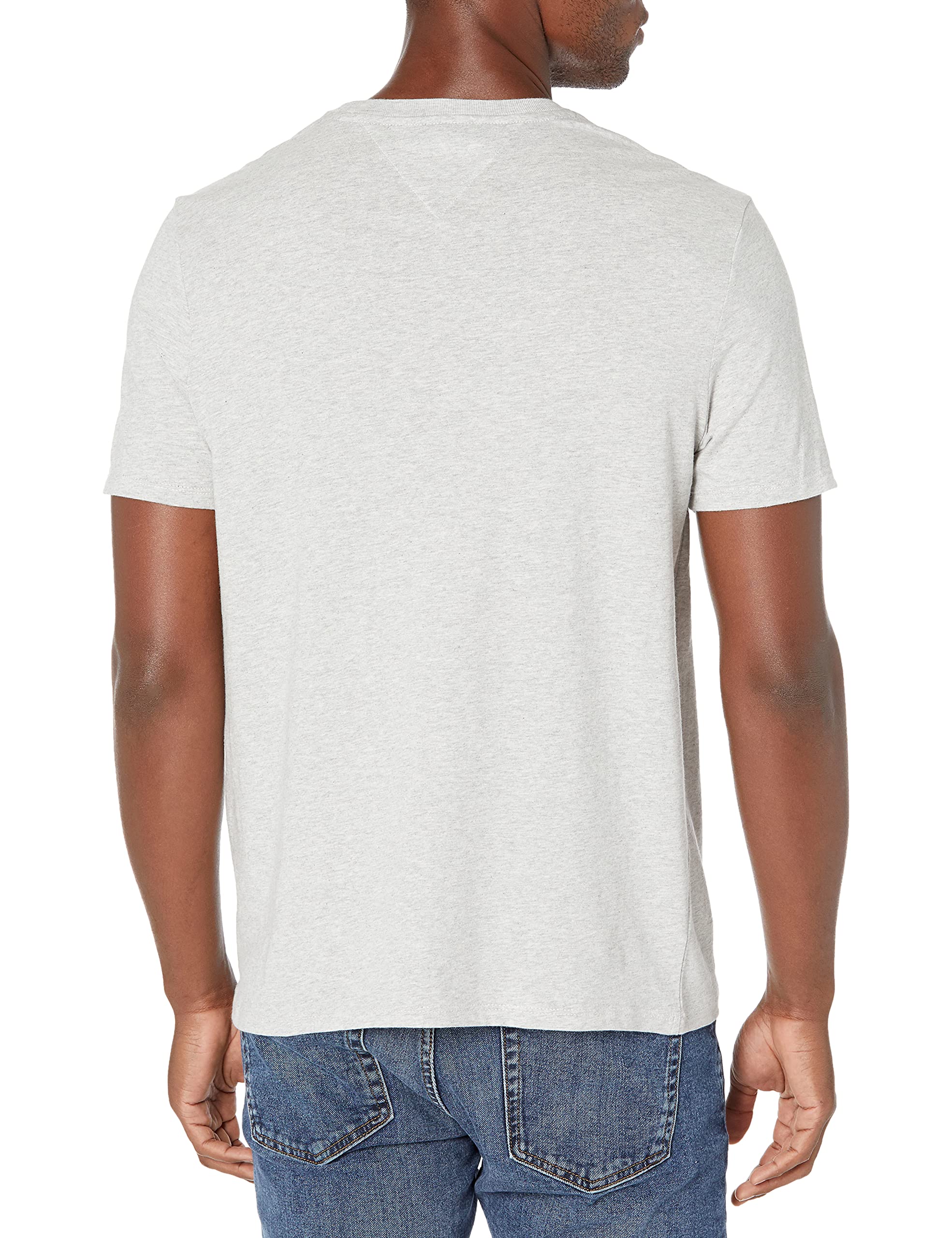 Foto 3 pulgar | Camiseta Tommy Hilfiger Para Hombre, Cuello Redondo, Bolsillo, Gris Claro, Xl - Venta Internacional.