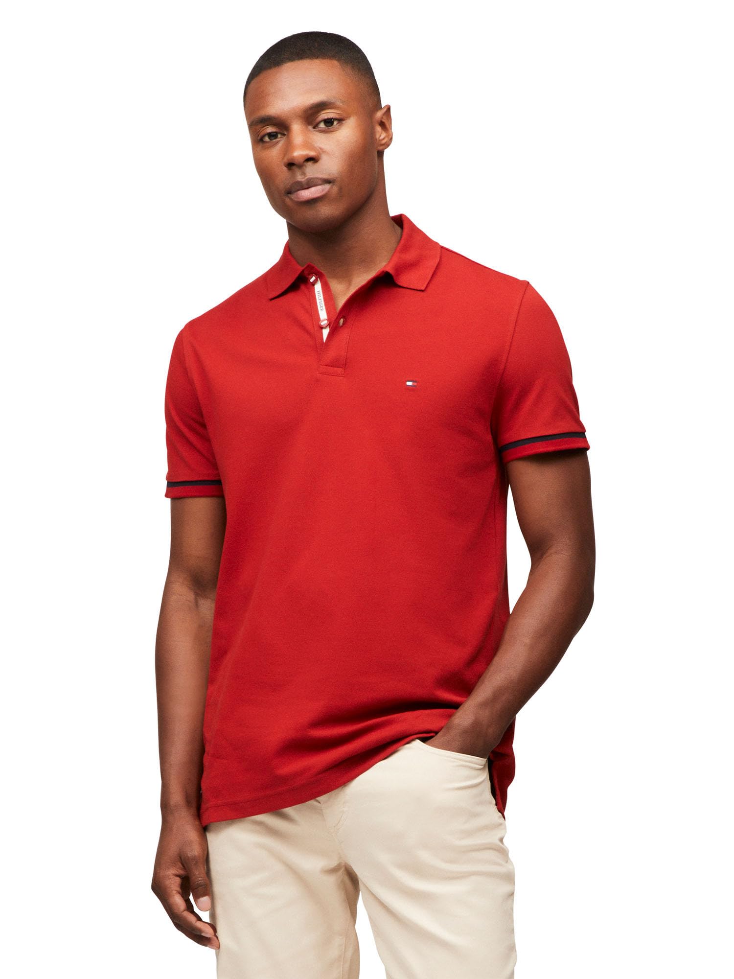 Foto 2 pulgar | Polo Tommy Hilfiger Con Detalle De Solapa Para Hombre - Venta Internacional.
