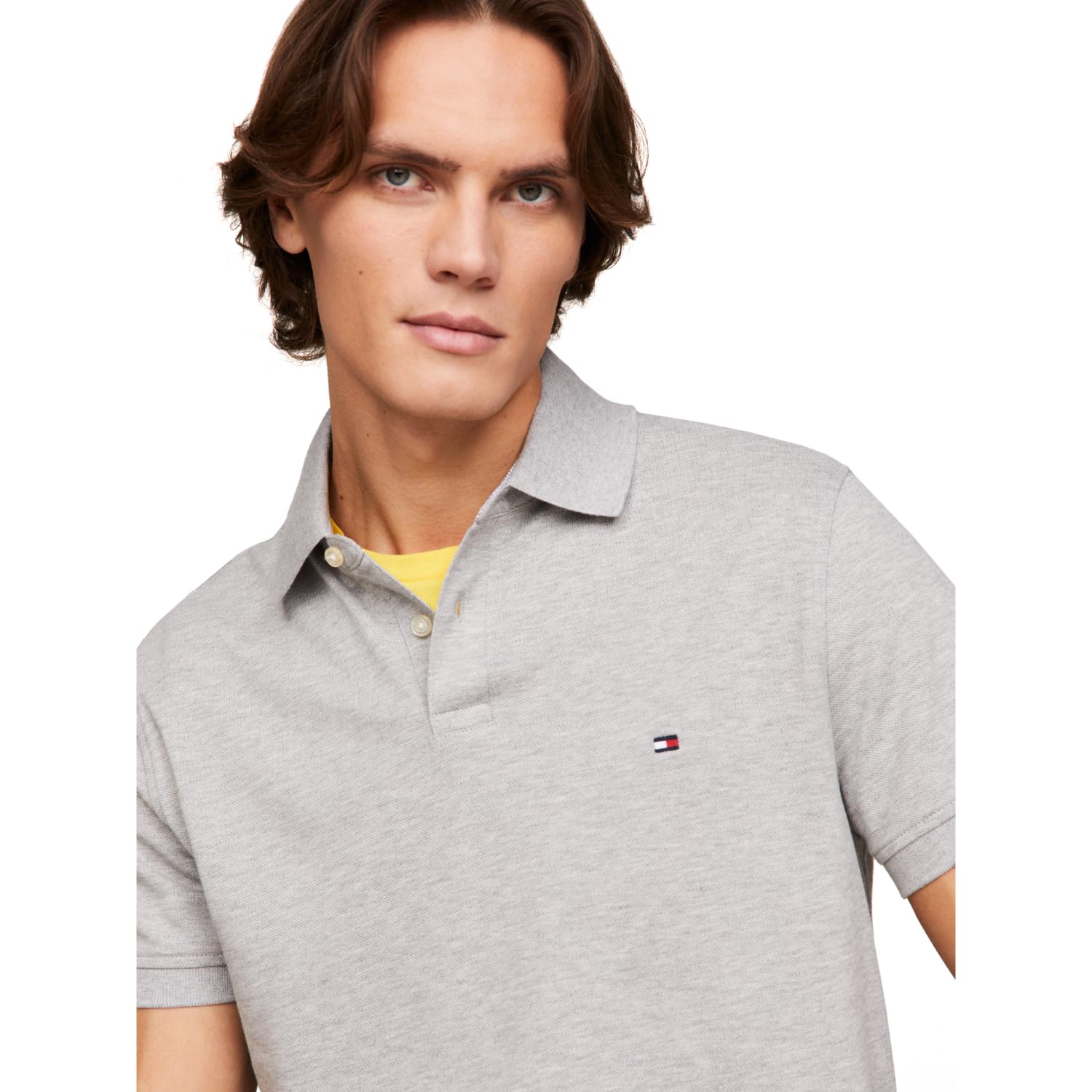 Foto 3 pulgar | Polo Tommy Hilfiger 1985 Slim De Manga Corta Para Hombre - Venta Internacional.