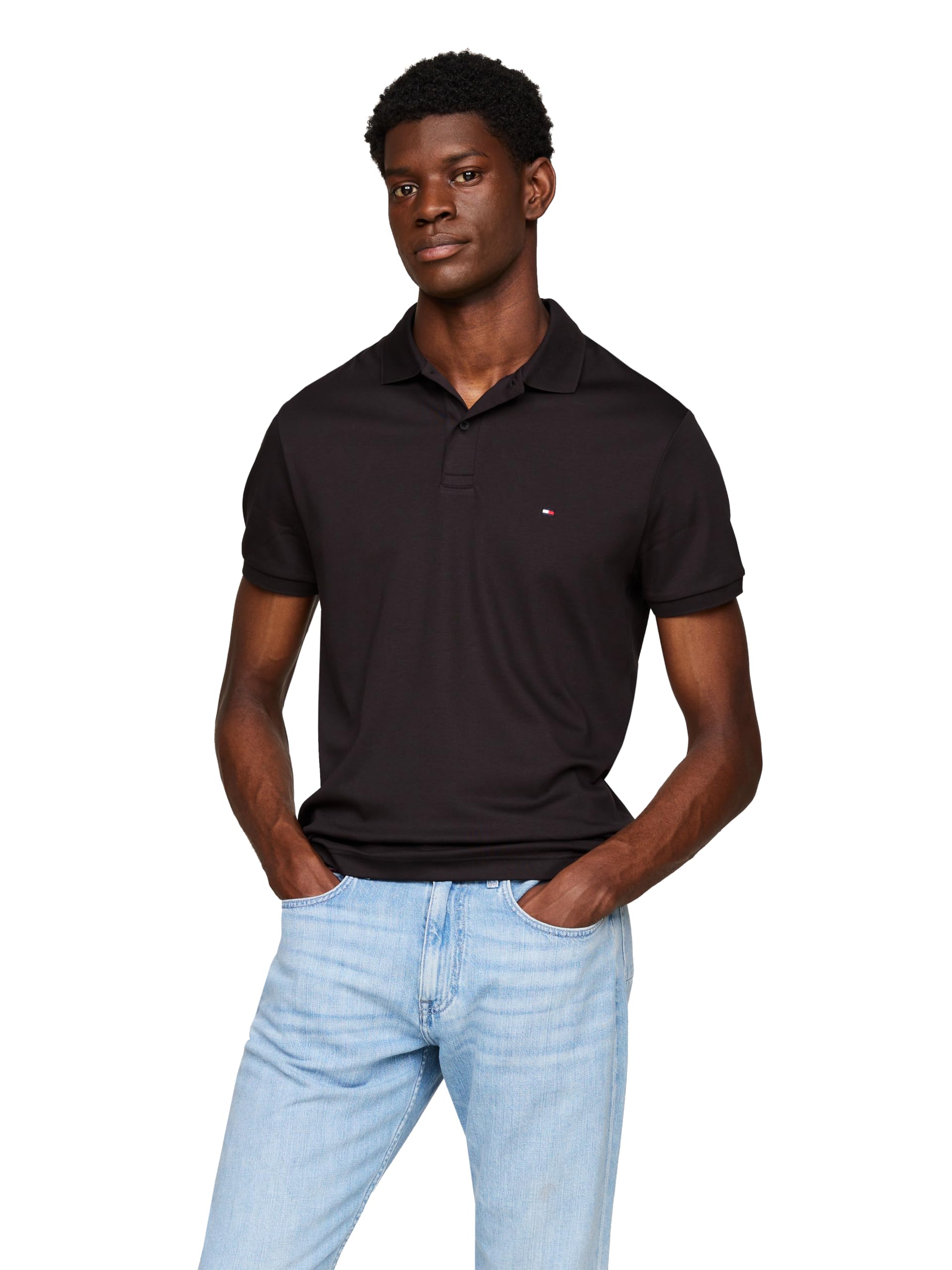 Foto 2 pulgar | Polo Tommy Hilfiger De Algodón Líquido Regular Para Hombre - Venta Internacional.
