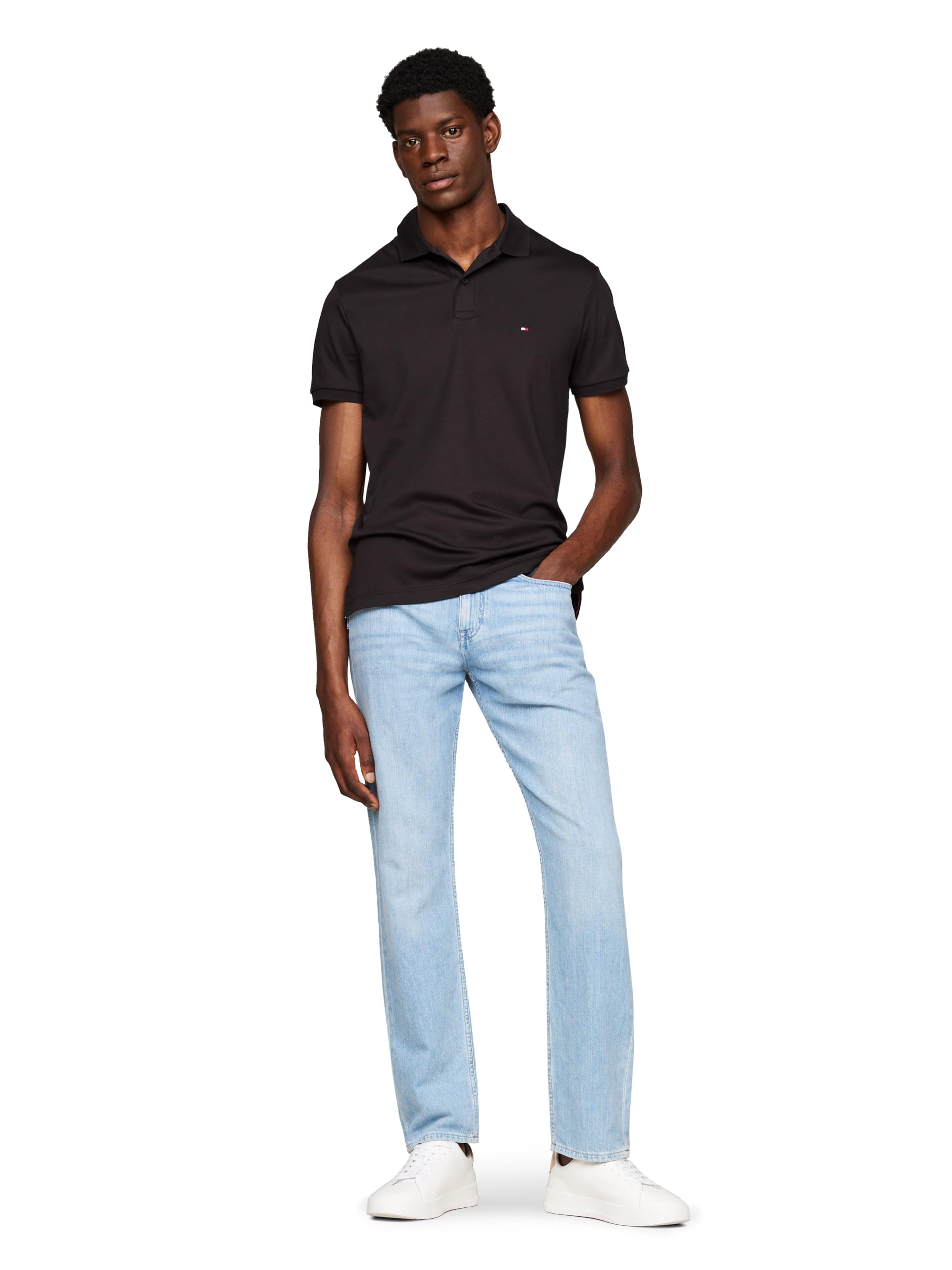 Foto 4 pulgar | Polo Tommy Hilfiger De Algodón Líquido Regular Para Hombre - Venta Internacional.