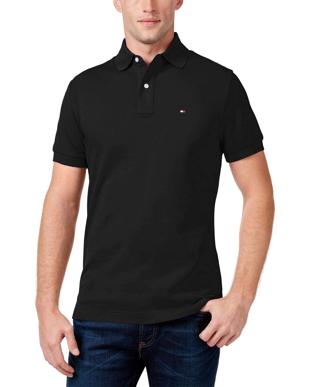 Foto 2 pulgar | Polo Tommy Hilfiger Big And Tall Para Hombre Negro 3xl - Venta Internacional.