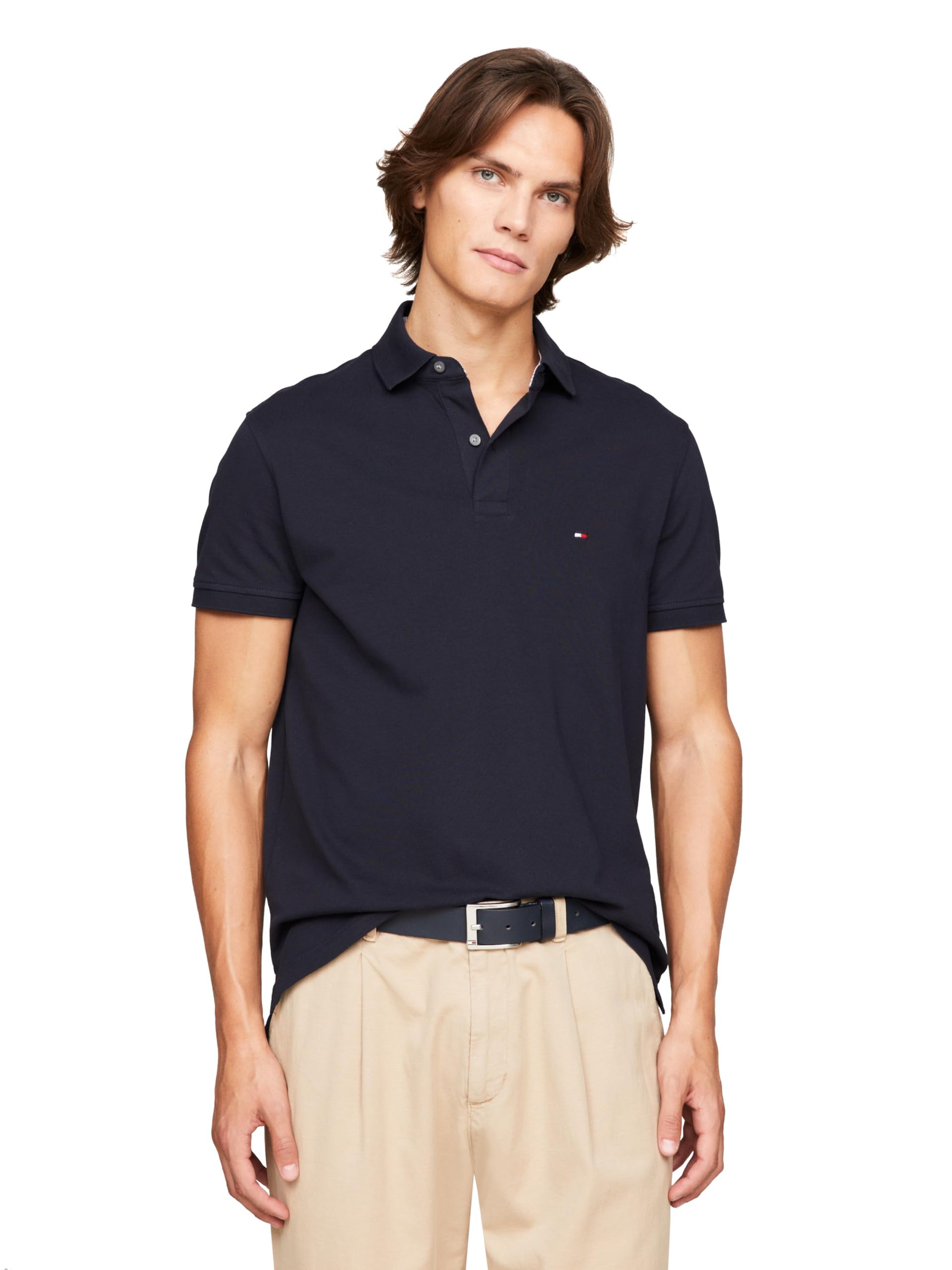 Polo Tommy Hilfiger 1985 Slim De Manga Corta Para Hombre - Venta Internacional.