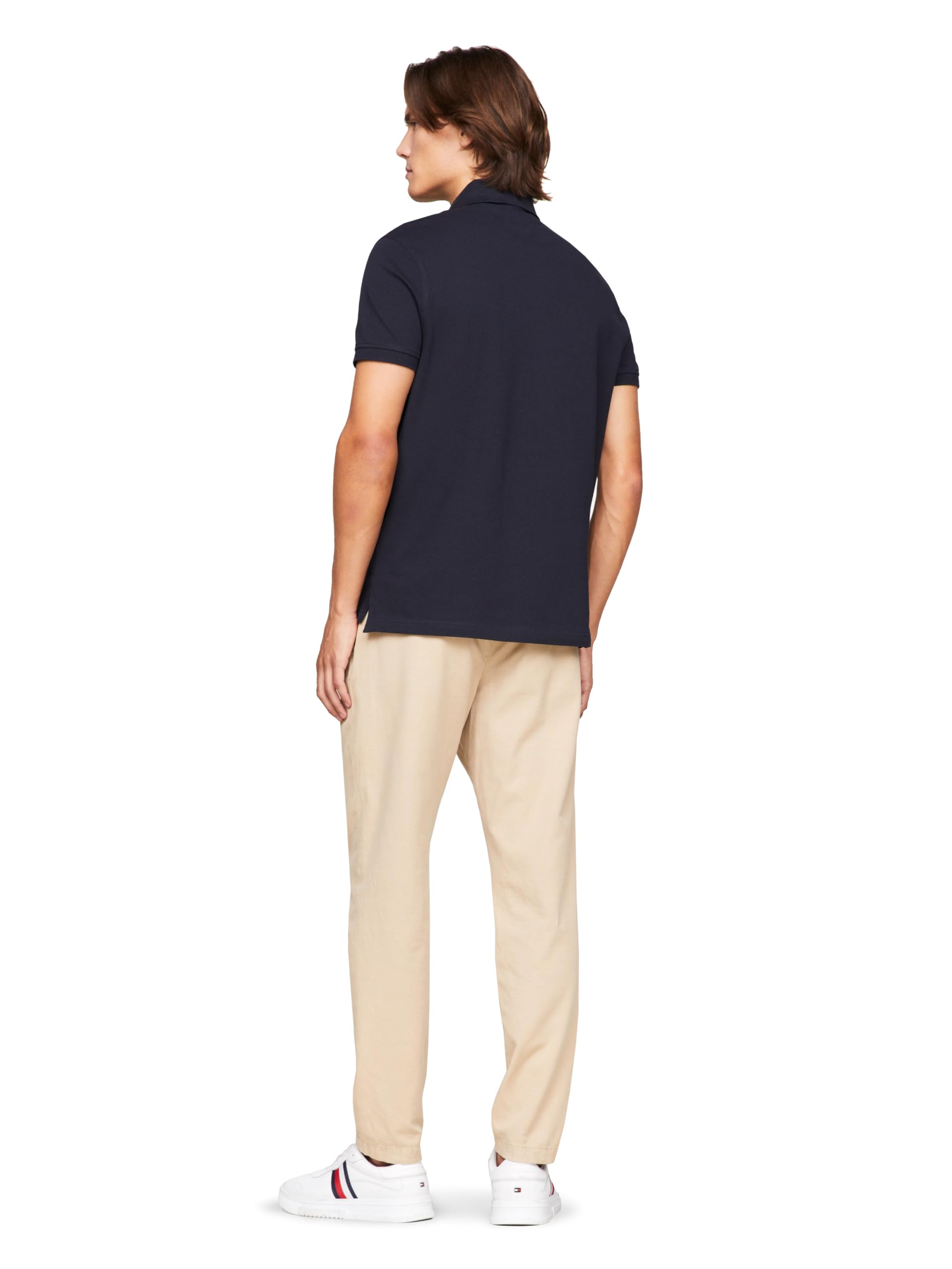 Foto 4 pulgar | Polo Tommy Hilfiger 1985 Slim De Manga Corta Para Hombre - Venta Internacional.