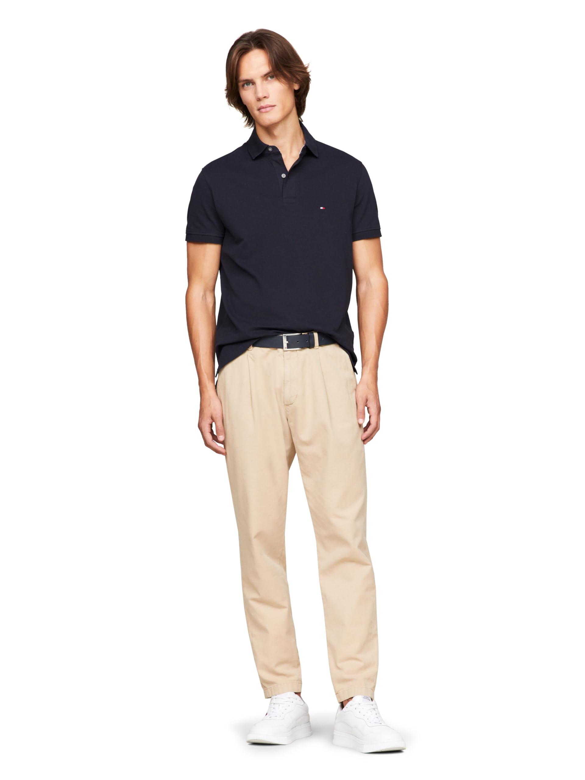 Foto 5 pulgar | Polo Tommy Hilfiger 1985 Slim De Manga Corta Para Hombre - Venta Internacional.