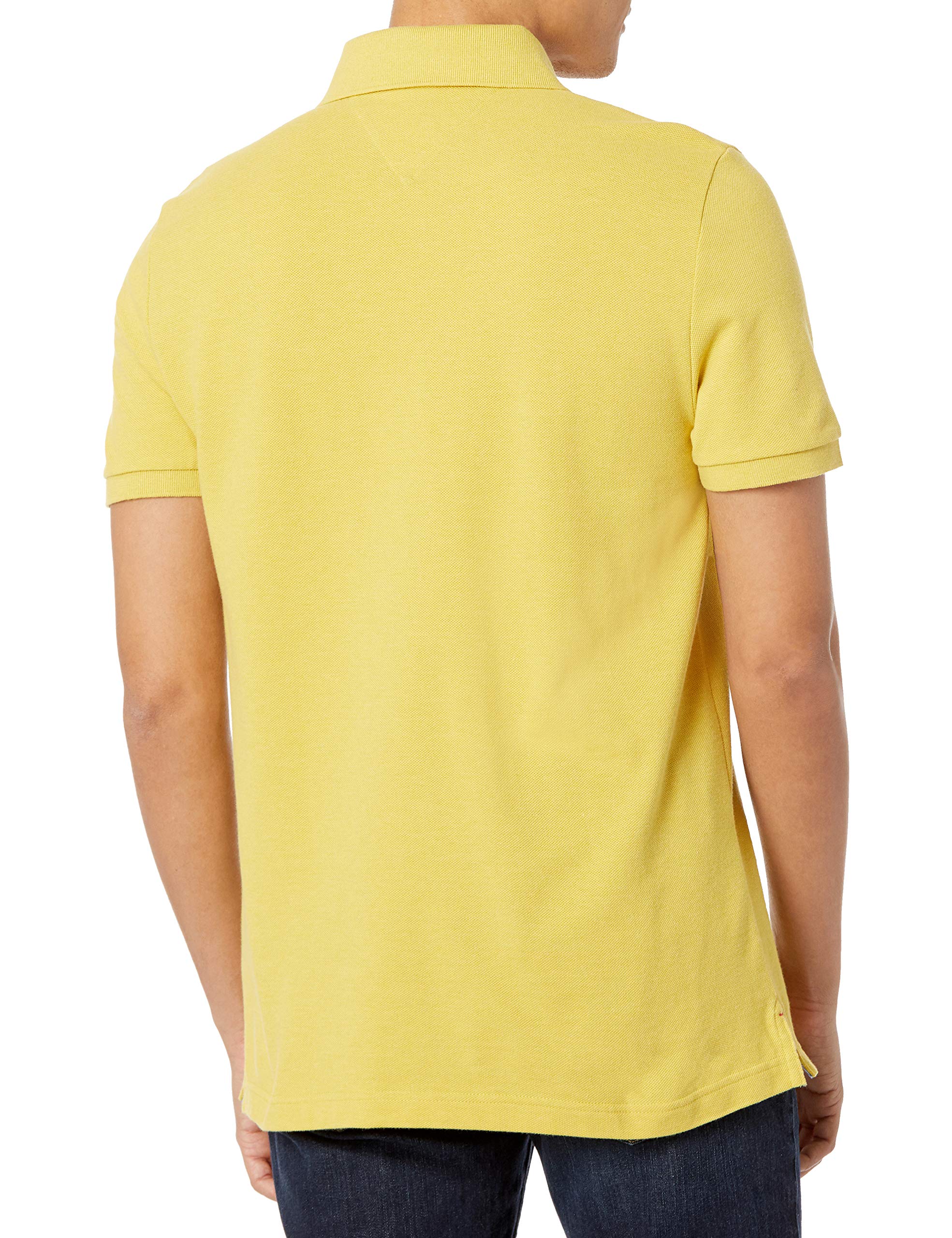 Foto 3 pulgar | Polo Tommy Hilfiger Para Hombre, Corte Personalizado, Color Amarillo Jaspeado - Venta Internacional.